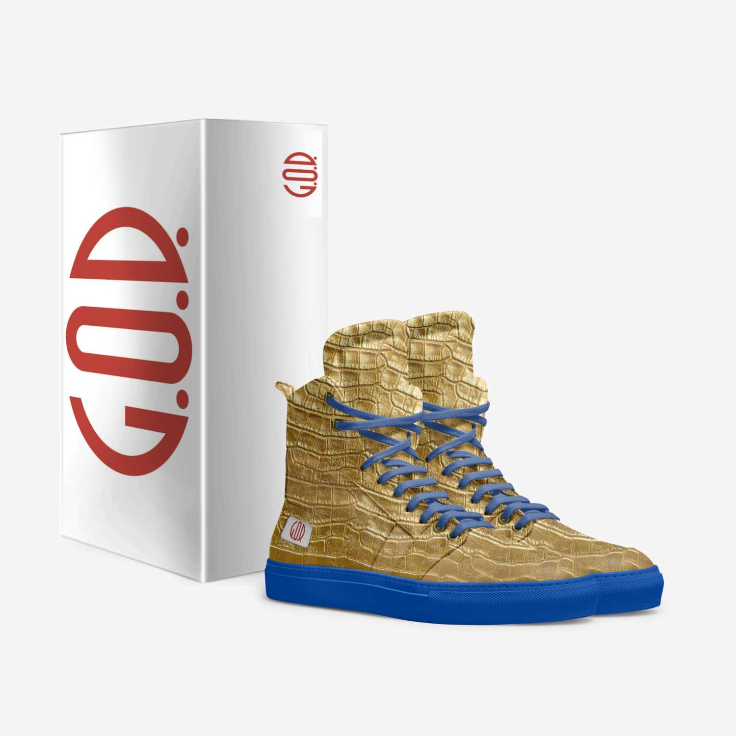 Aztec Gold custom made in Italy shoes by G.O.D. | Box view