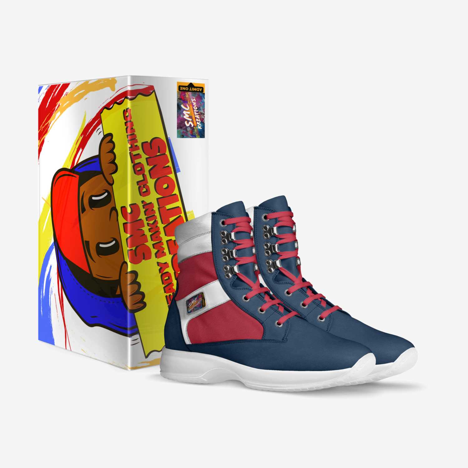 CMBT Capt. America custom made in Italy shoes by Shawn Mcnair | Box view