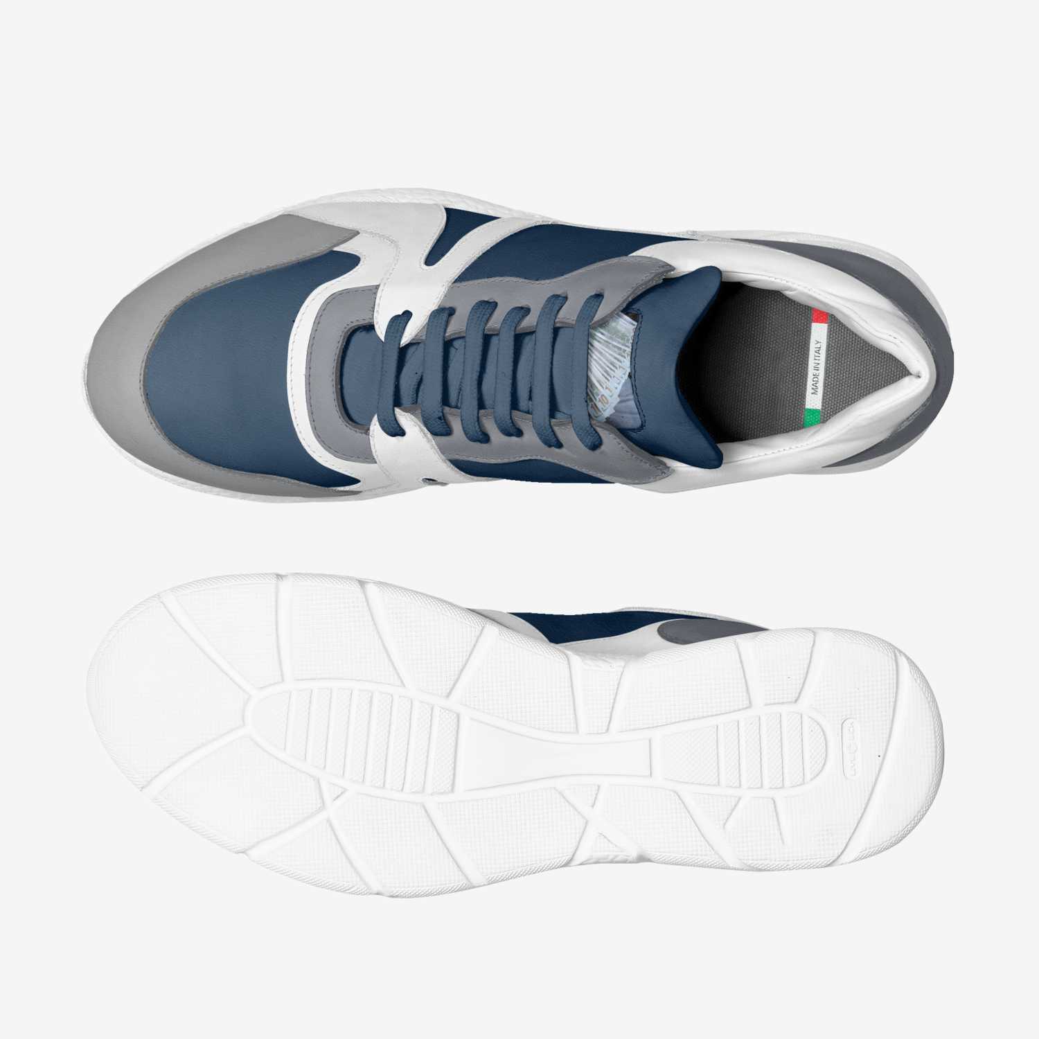 Money  custom made in Italy shoes by Donnell Rainey | Top view