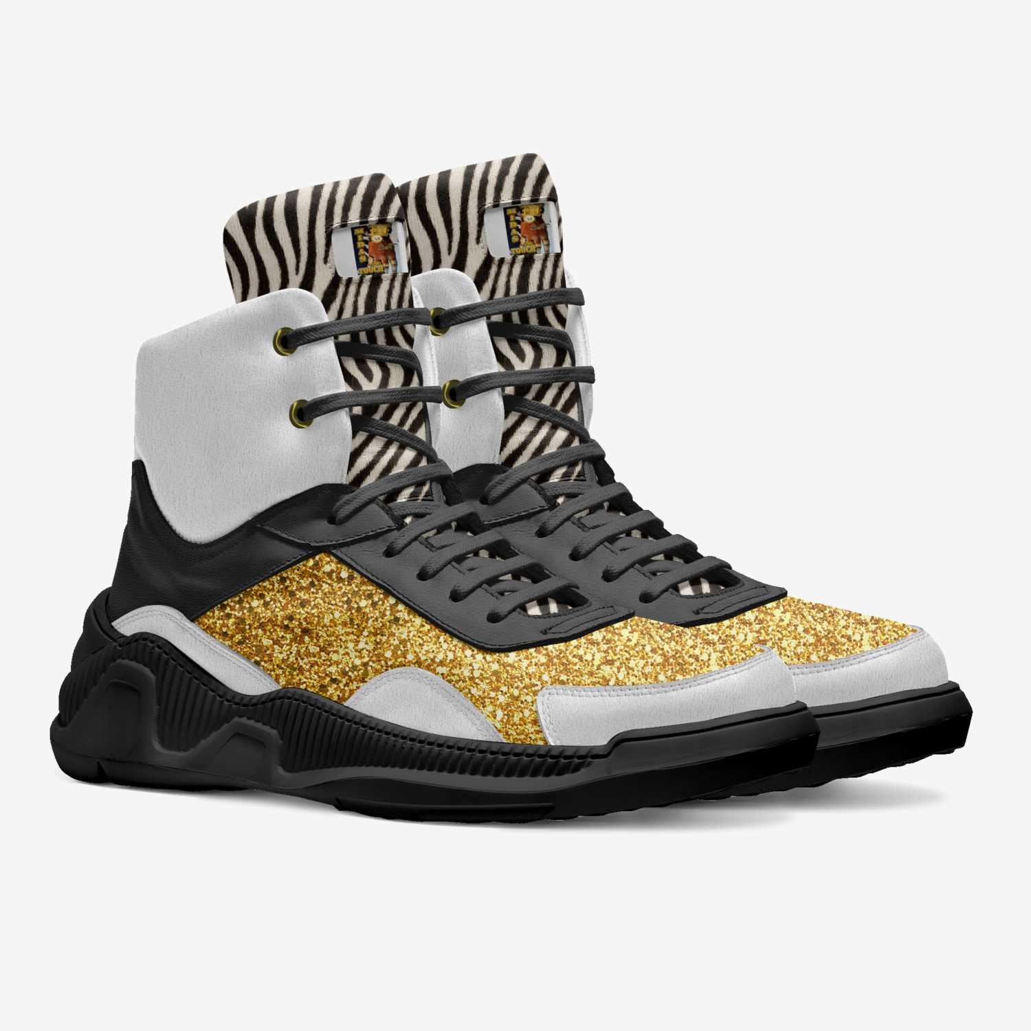 Touch of Gold  custom made in Italy shoes by Robert Wynder | Double view