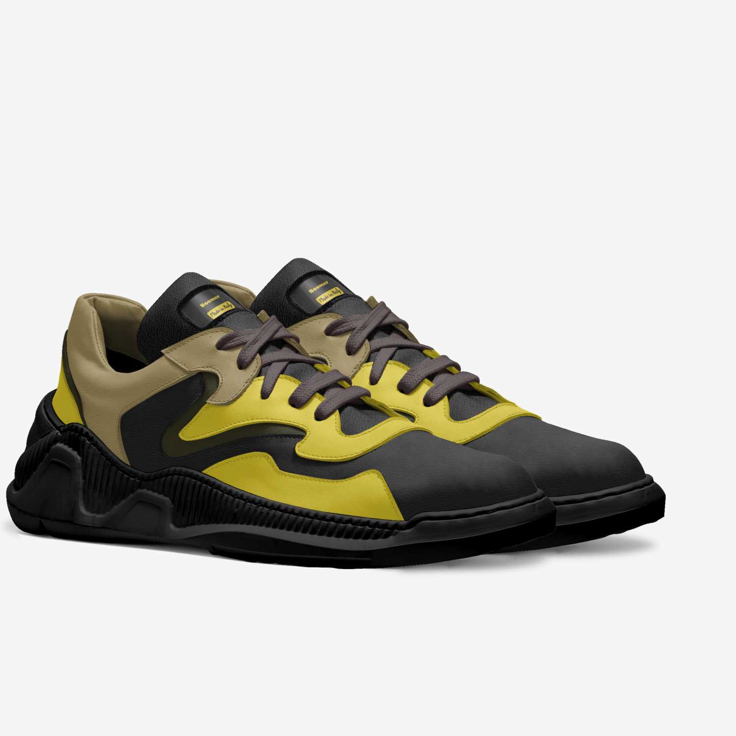 Boomer custom made in Italy shoes by İsmail Gürleyen | Double view