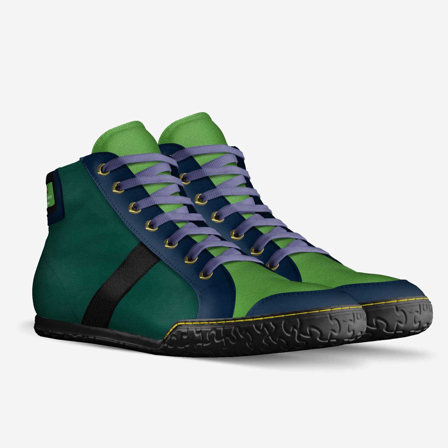 House Music  custom made in Italy shoes by The Diva Lyn Hicks | Double view