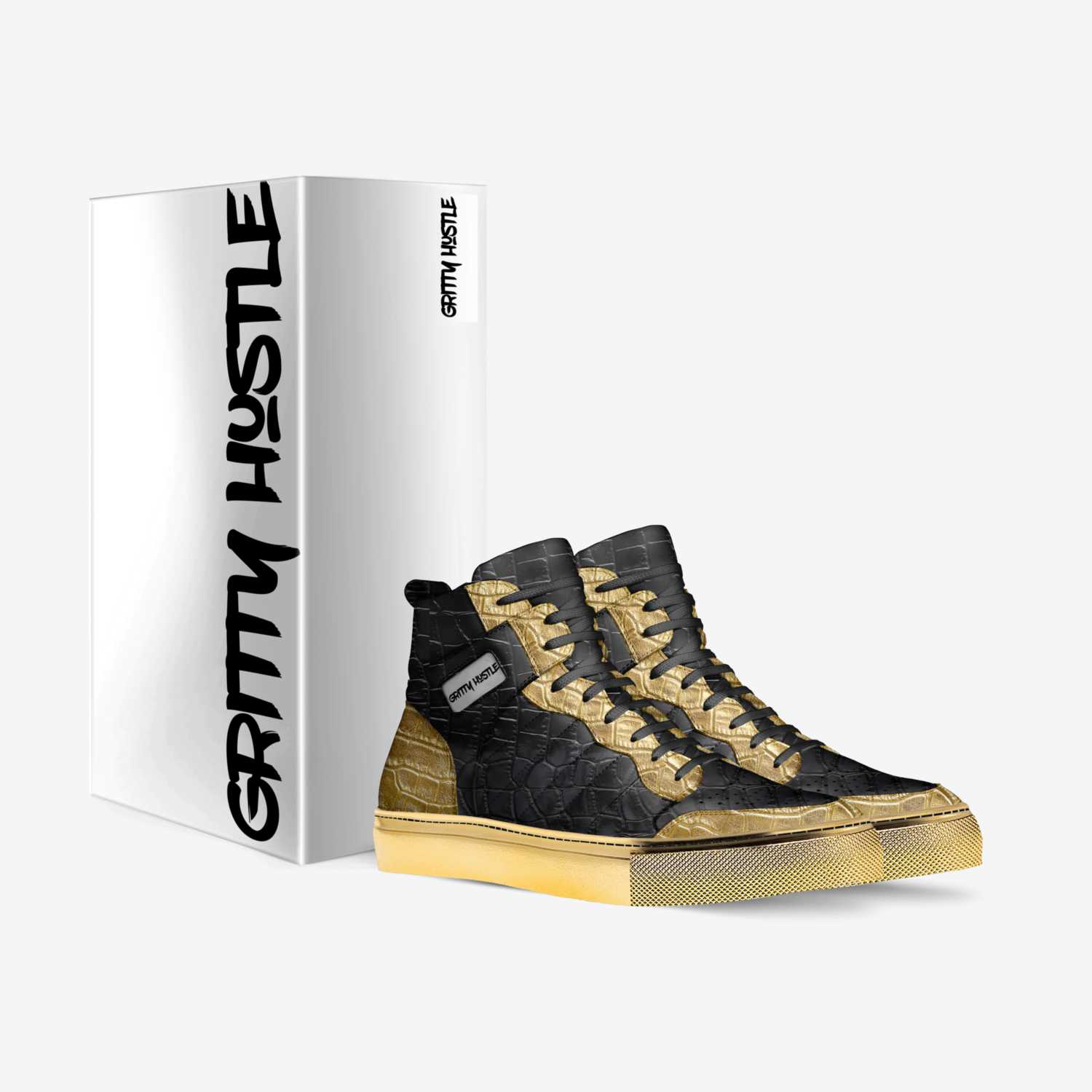 Gritty Hustle  custom made in Italy shoes by Kerry Rockwell | Box view