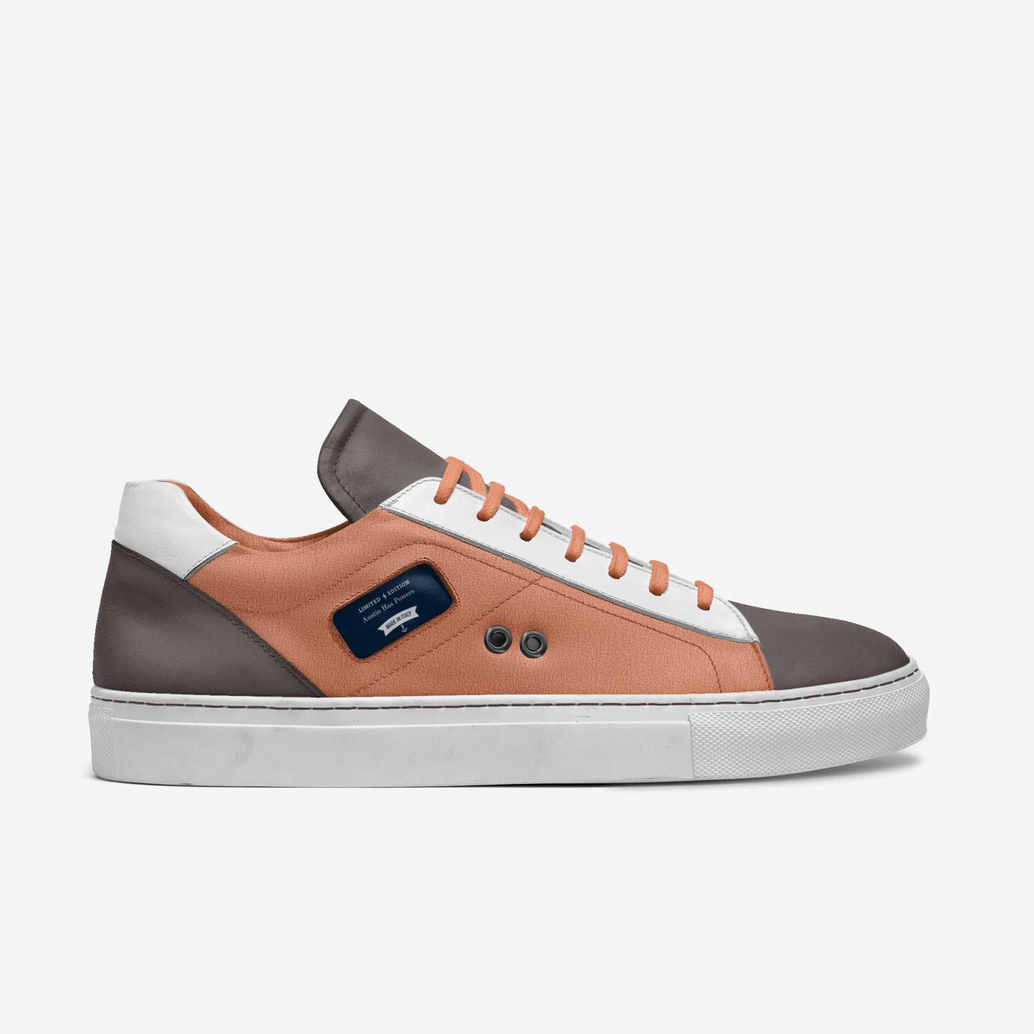 Austin Has Powers custom made in Italy shoes by Kristen Jones | Side view