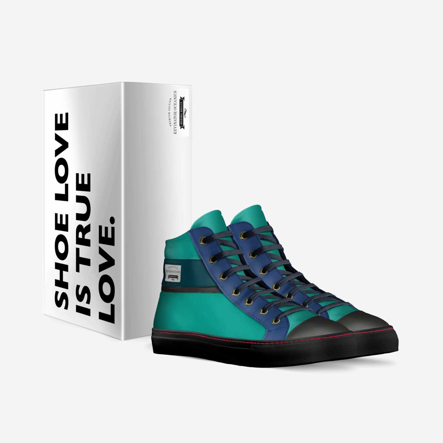 Kevinator Oceanics custom made in Italy shoes by Kevin Barrett | Box view