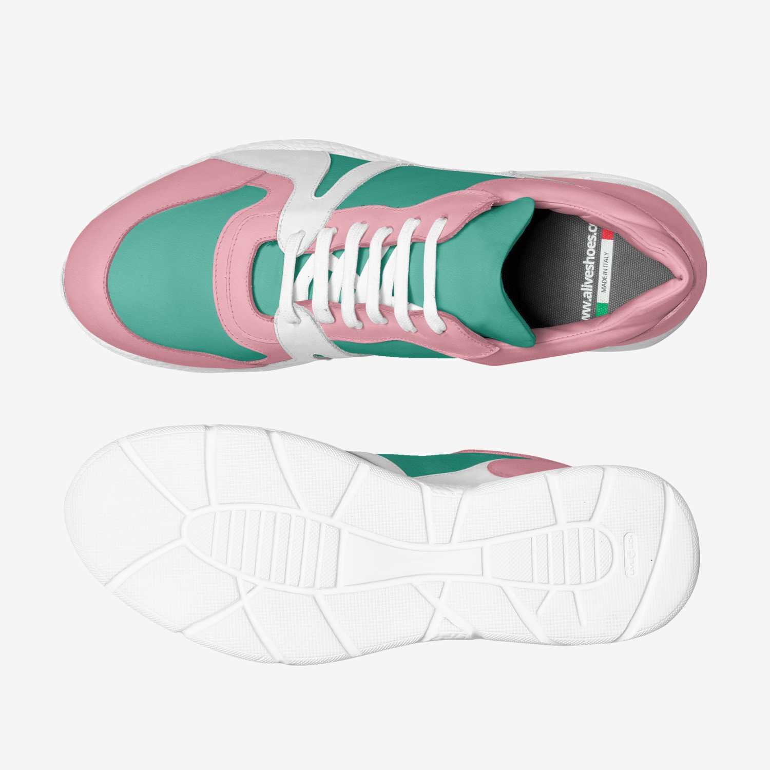 izzy's custom made in Italy shoes by Izsabelle Collins | Top view