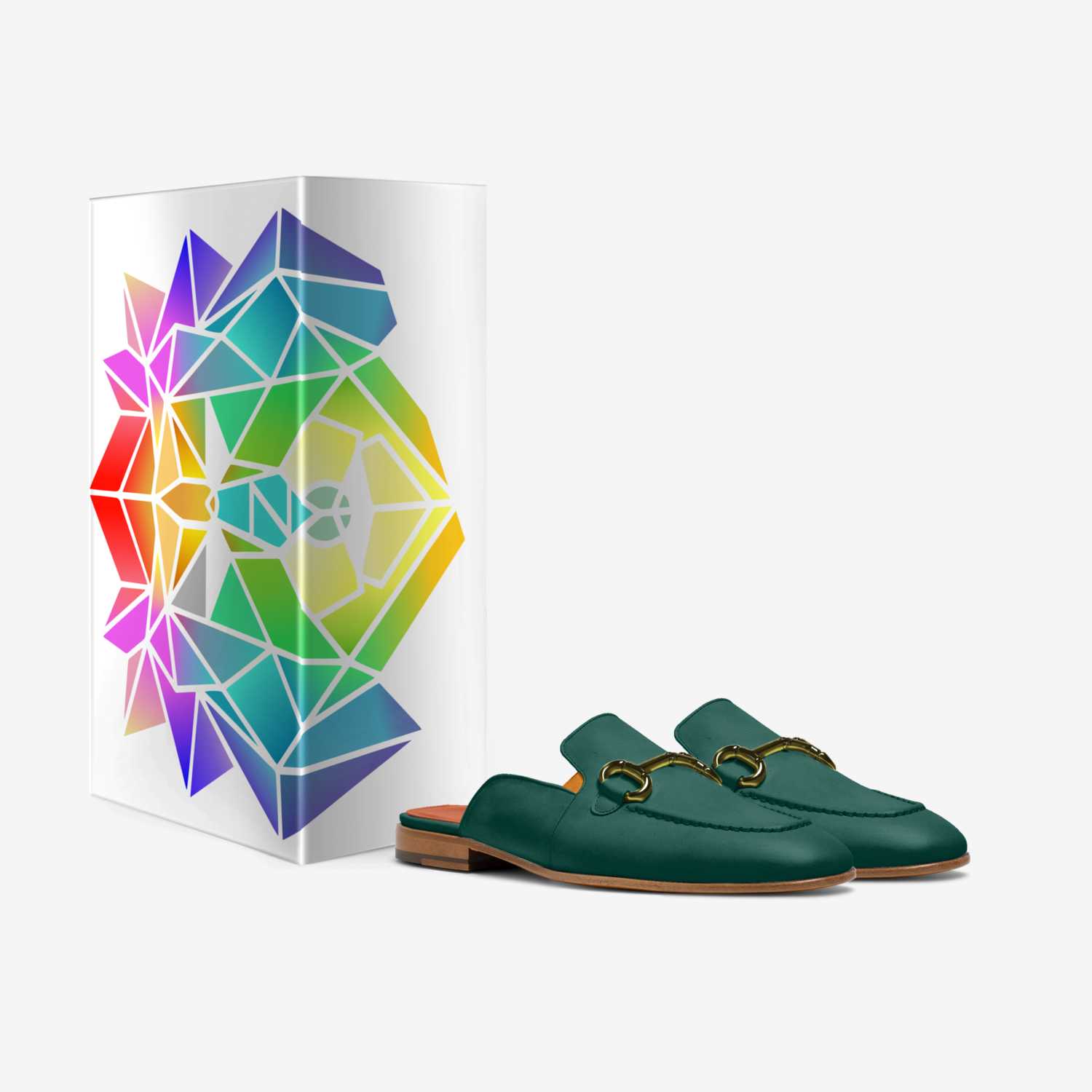 Algorithm custom made in Italy shoes by Uzo & Katherine Udu | Box view