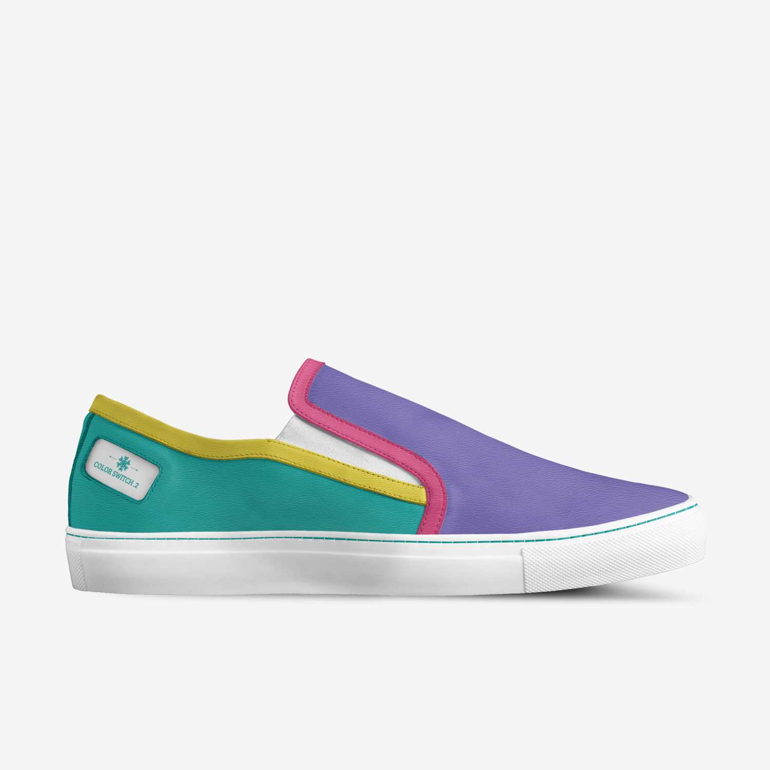 Color Switch .2   custom made in Italy shoes by Sarah Vaughan | Side view