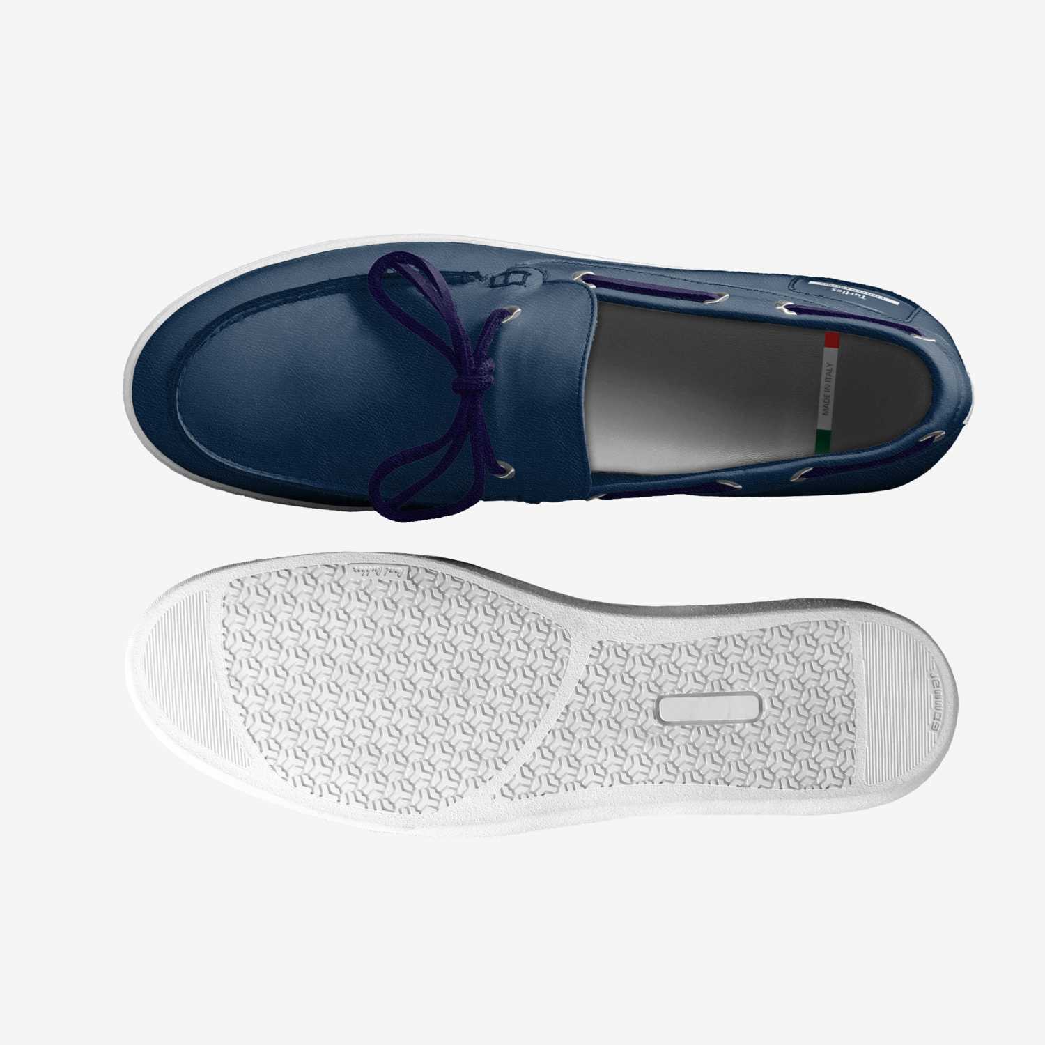 Turtle  custom made in Italy shoes by Aaron S Mallory | Top view