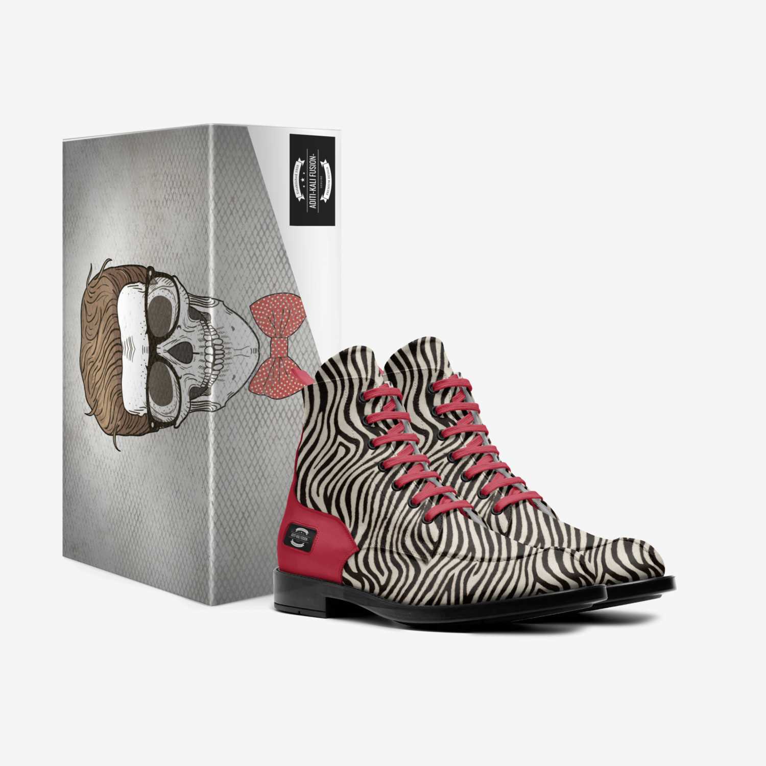 ADITI-KALI FUSION- custom made in Italy shoes by Aditi-kali Of Wonkey Donkey Bazaar | Box view