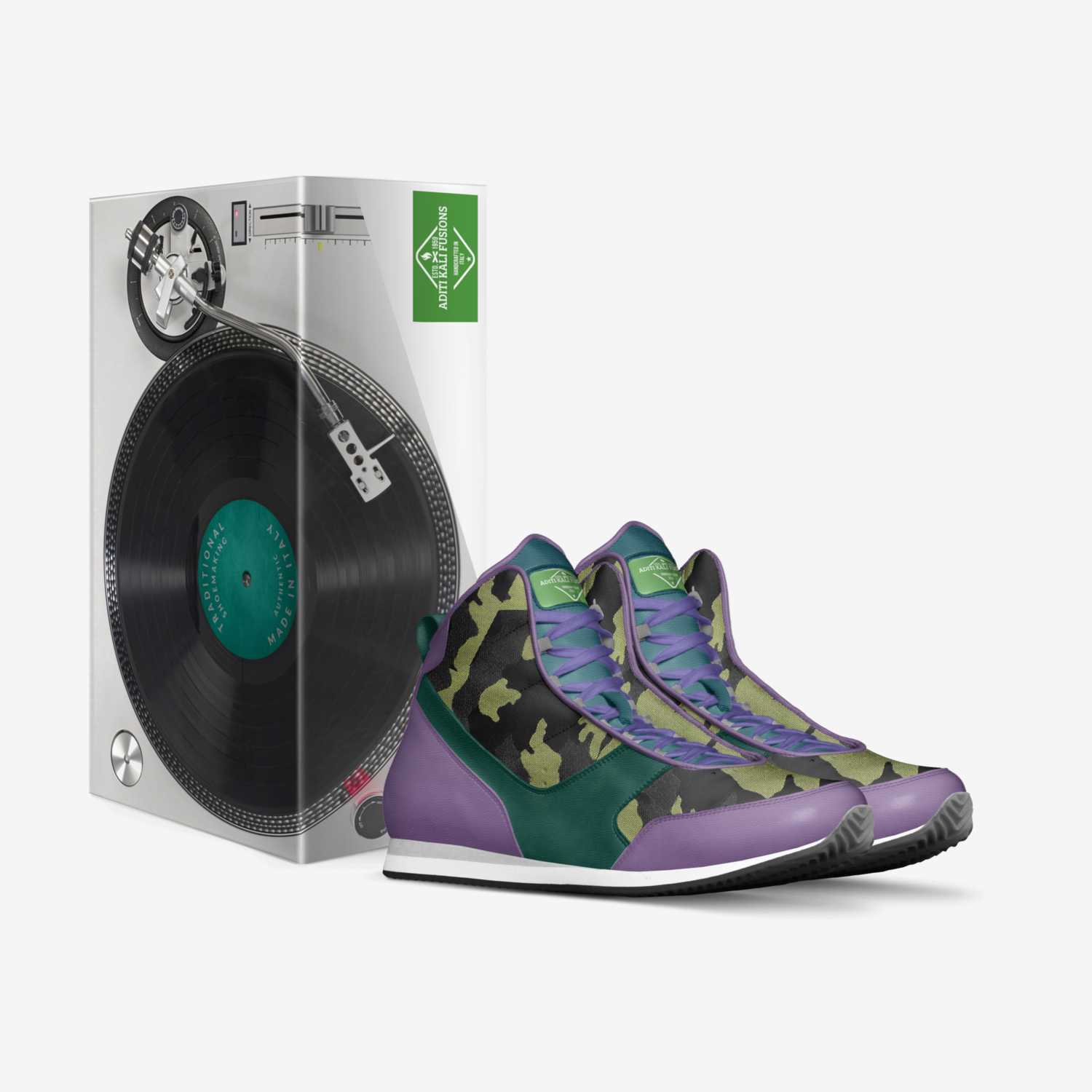 aditi kali fusions custom made in Italy shoes by Aditi-kali Of Wonkey Donkey Bazaar | Box view