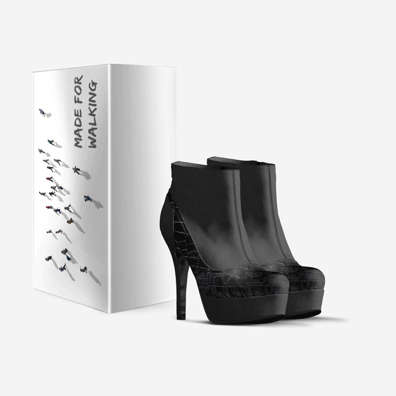 MADRID black custom made in Italy shoes by Davinia Guerra | Box view