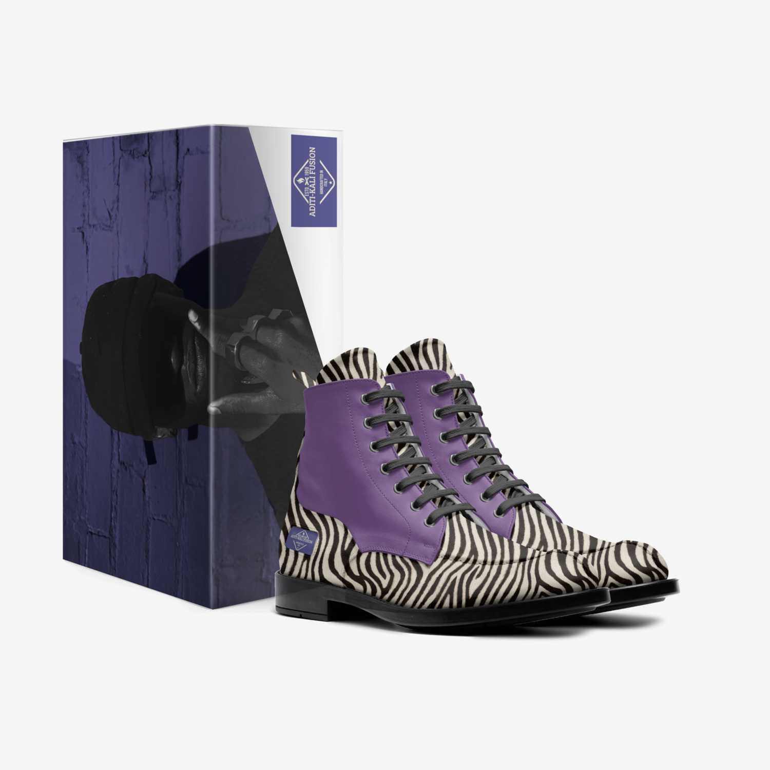 ADITI-KALI FUSION custom made in Italy shoes by Aditi-kali Of Wonkey Donkey Bazaar | Box view
