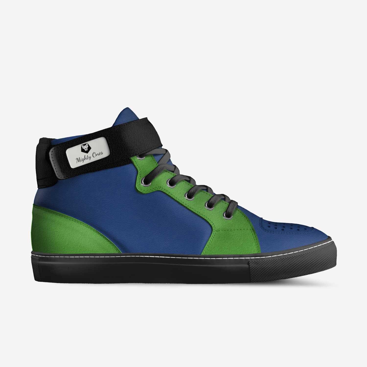 M1's Timberwolves custom made in Italy shoes by Cortez Owens | Side view