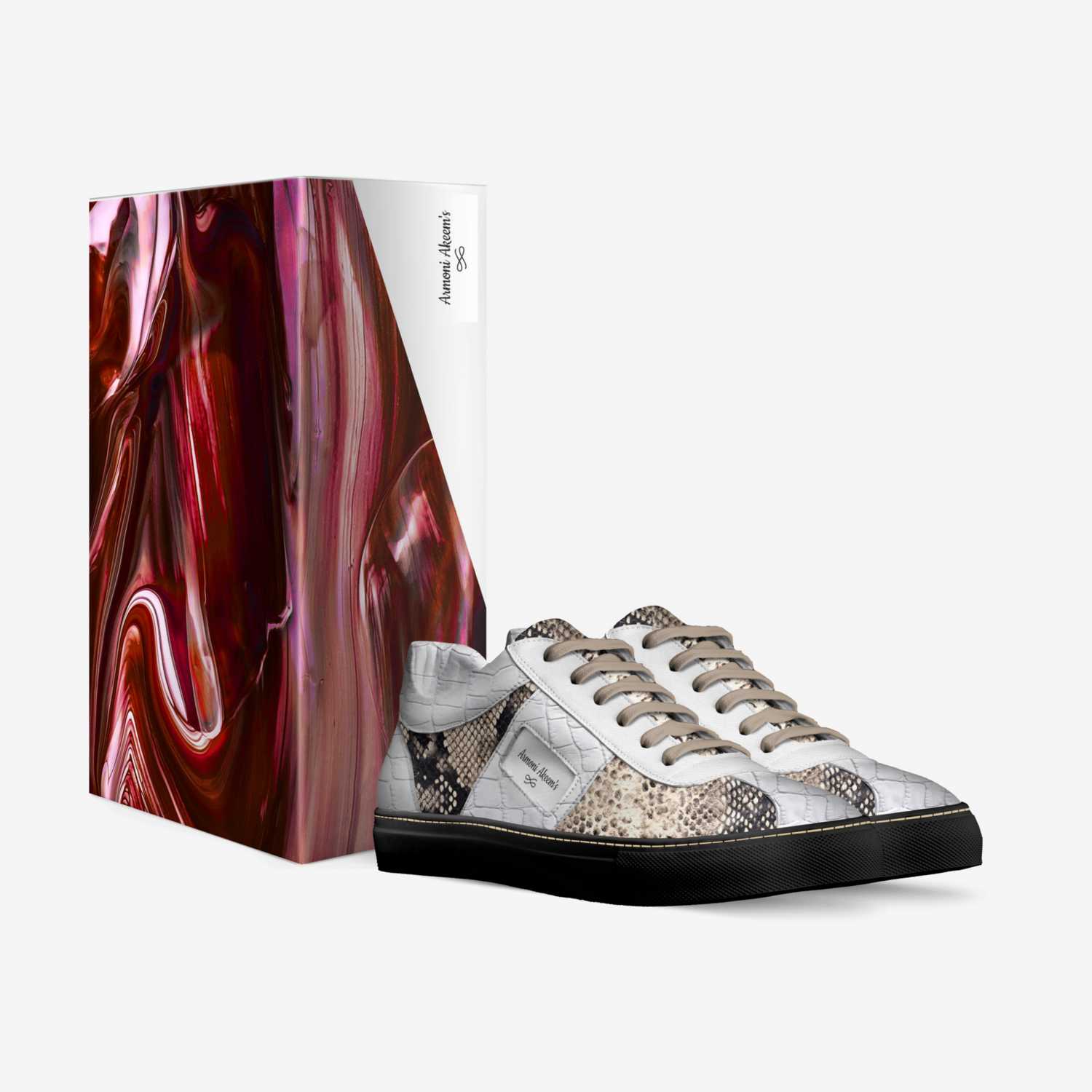 Armoni Akeem's custom made in Italy shoes by Shamond Meyers | Box view