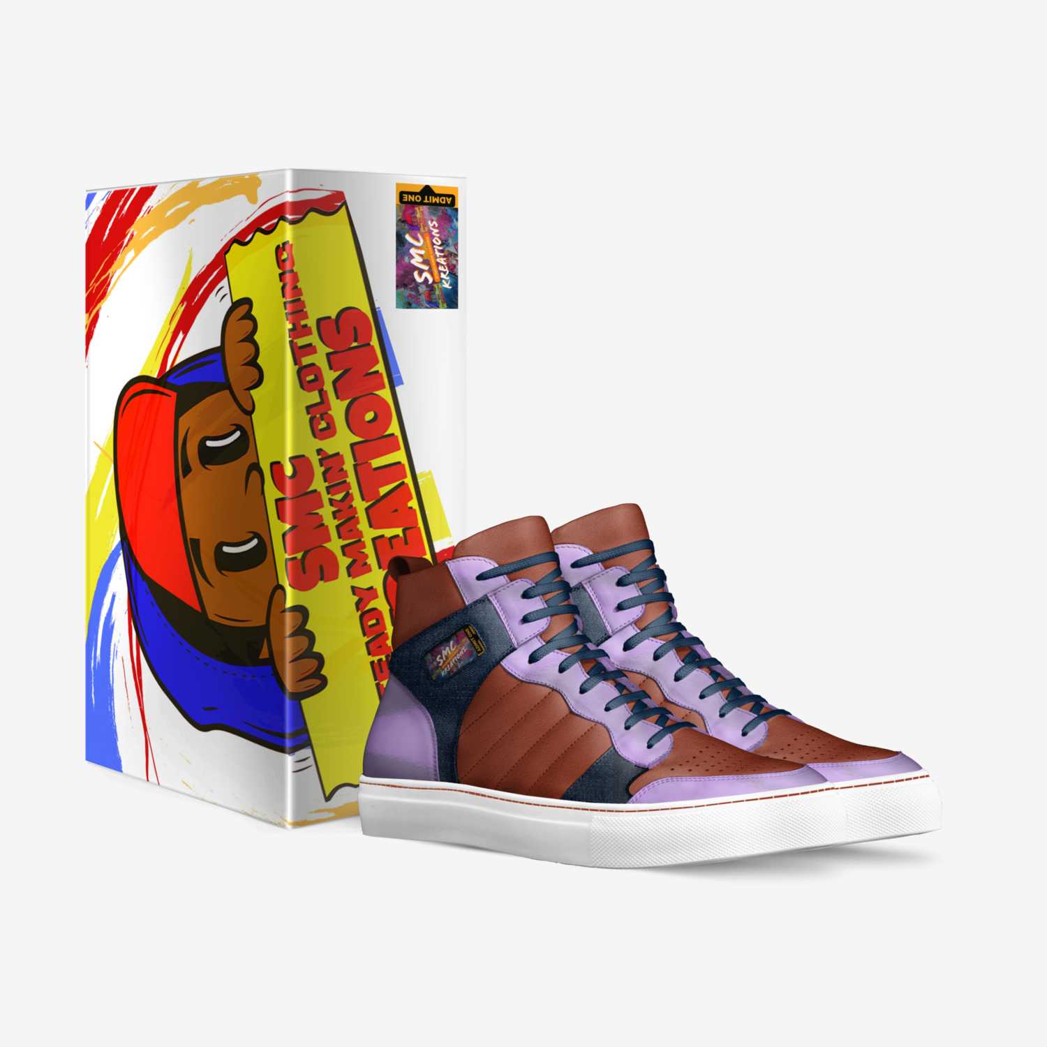 Doc McStuffins custom made in Italy shoes by Shawn Mcnair | Box view