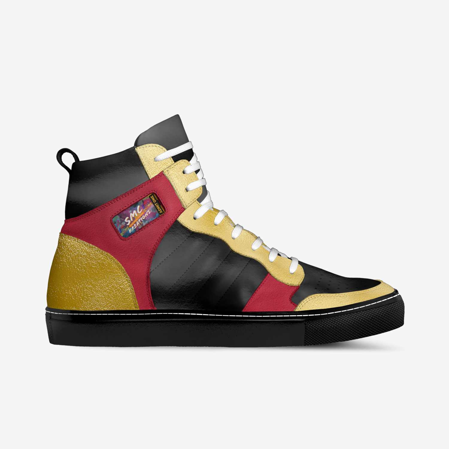 Mickey Mouse  custom made in Italy shoes by Shawn Mcnair | Side view
