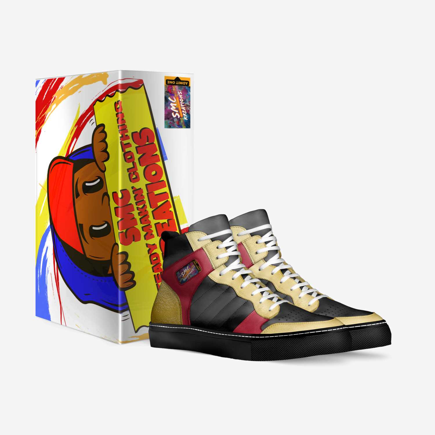 Mickey Mouse  custom made in Italy shoes by Shawn Mcnair | Box view