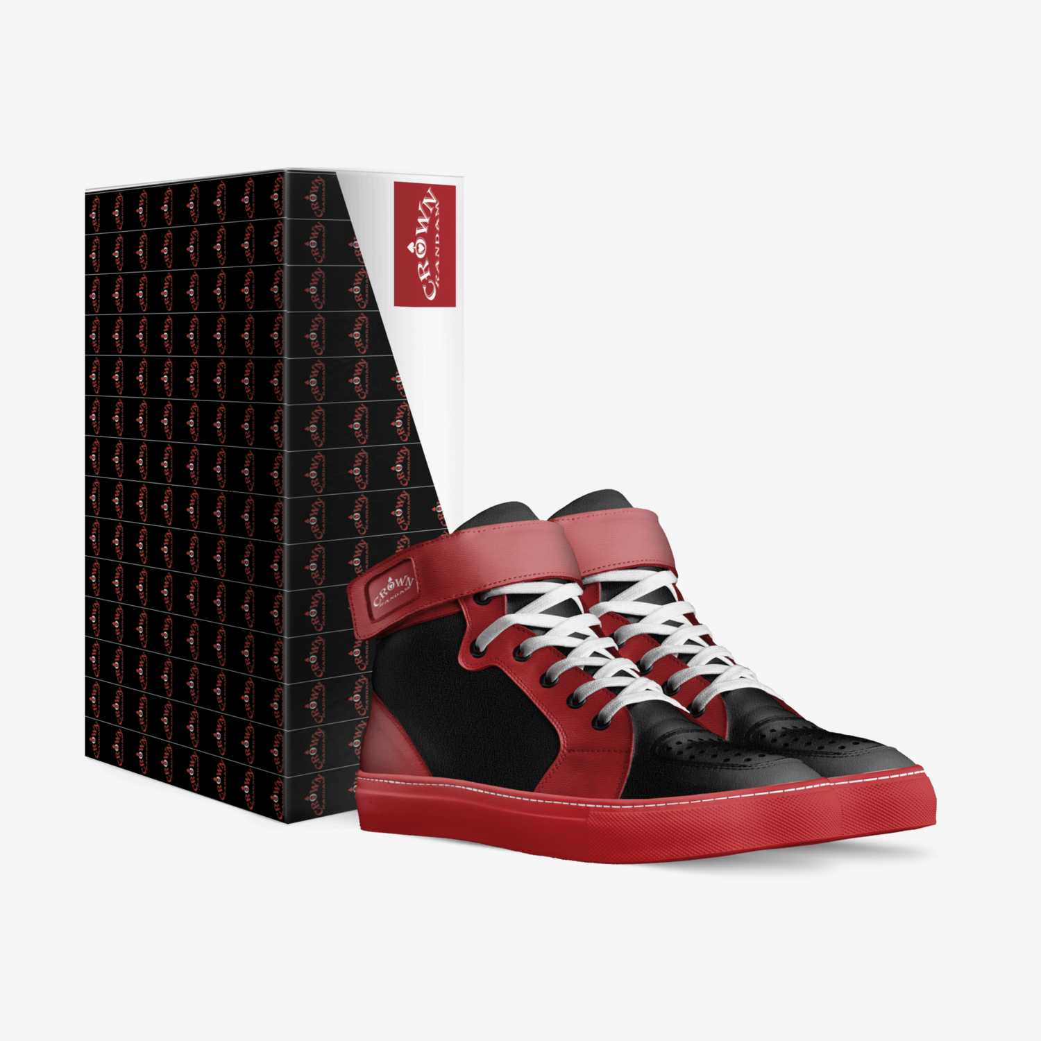 Fly Red V2 custom made in Italy shoes by Crown Randam | Box view