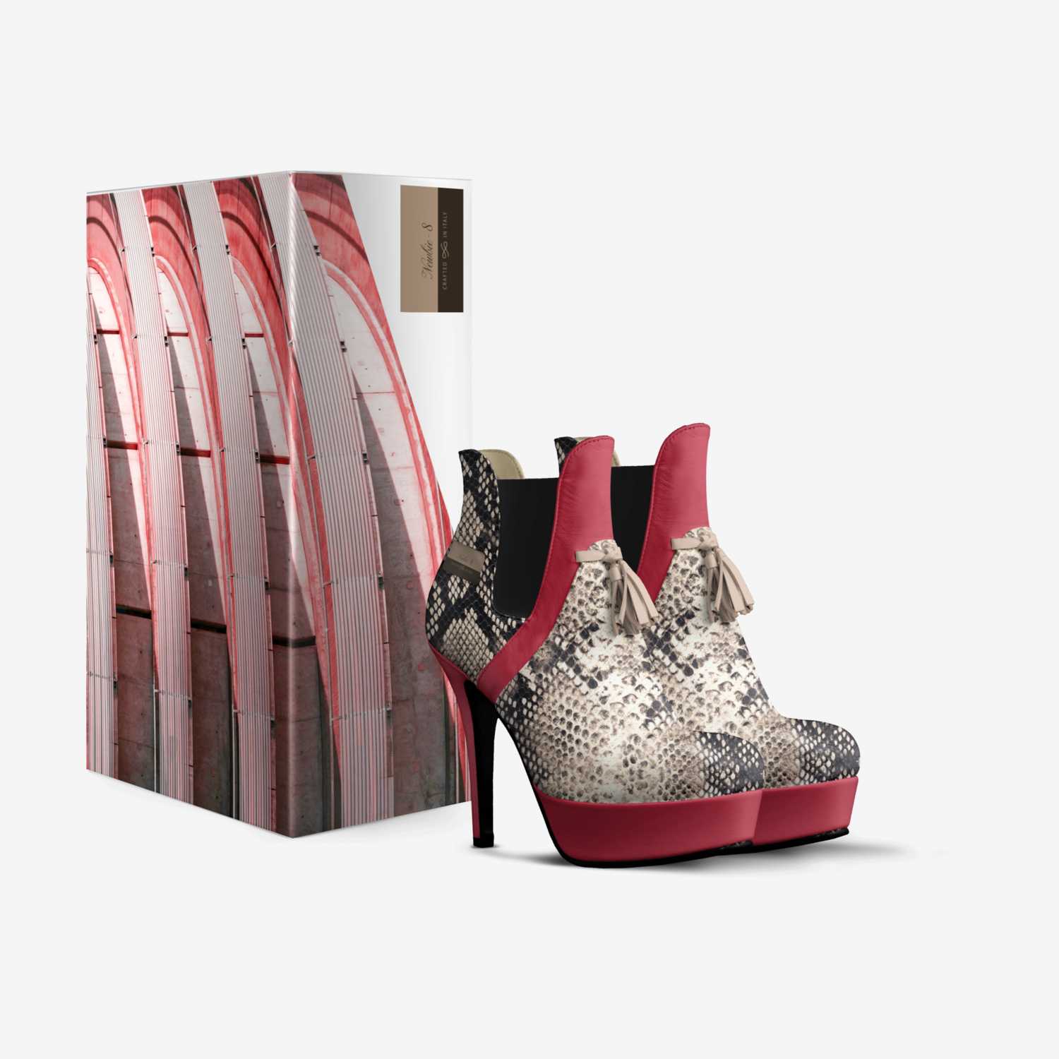 Newbie-8 custom made in Italy shoes by Latonia Holbrooks | Box view