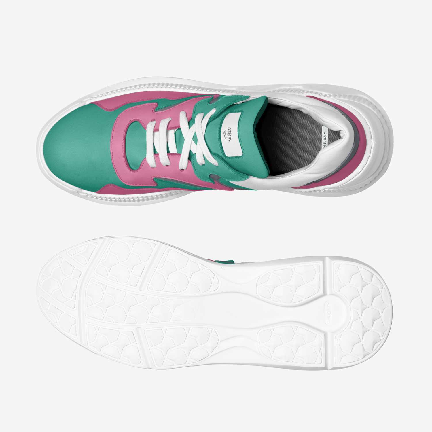 AR13's custom made in Italy shoes by Ashley Anderson | Top view