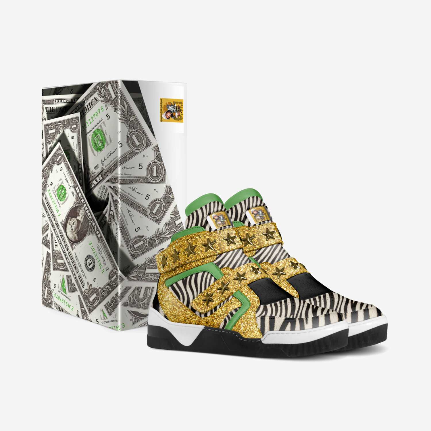 G.W.I custom made in Italy shoes by Kemar Donovan Bailey | Box view