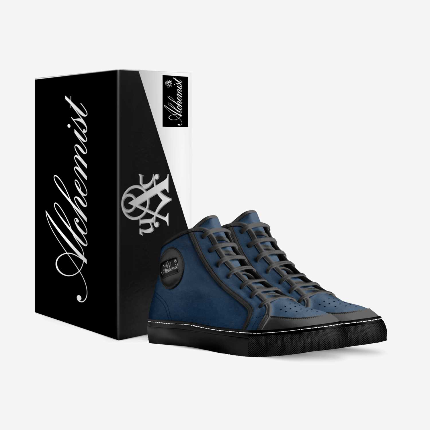 Blue Magic custom made in Italy shoes by Urban Alchemist Clothing | Box view