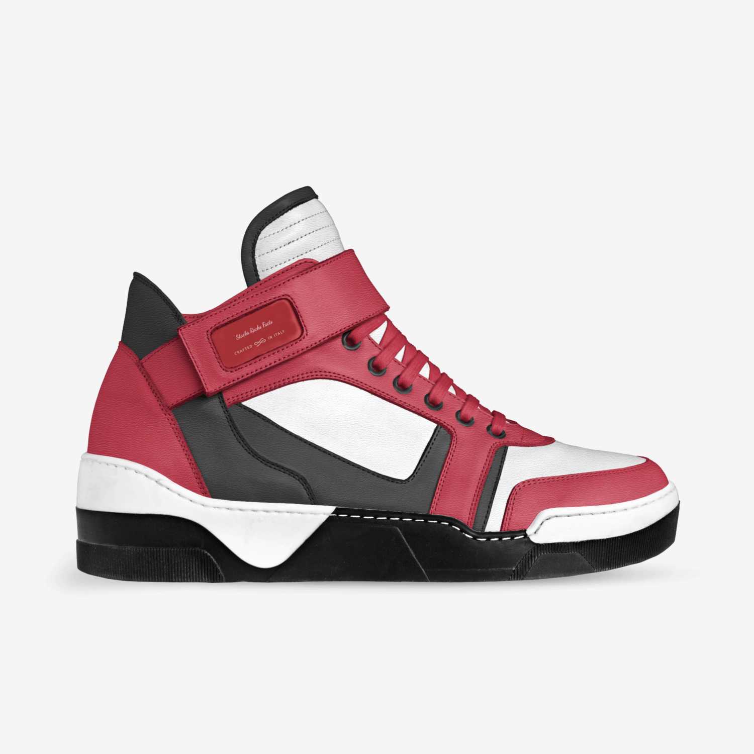 Stacks Racks Facts custom made in Italy shoes by Stephanie Plourde | Side view