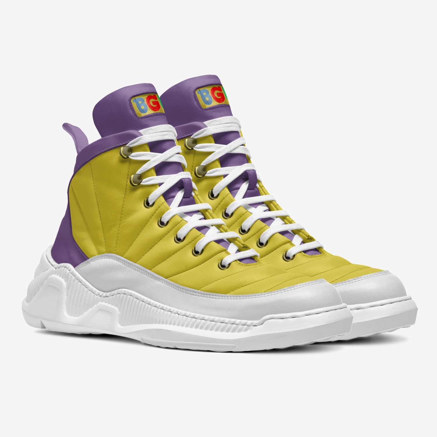24K8 WHITEOUT custom made in Italy shoes by Being Great Every Day | Double view