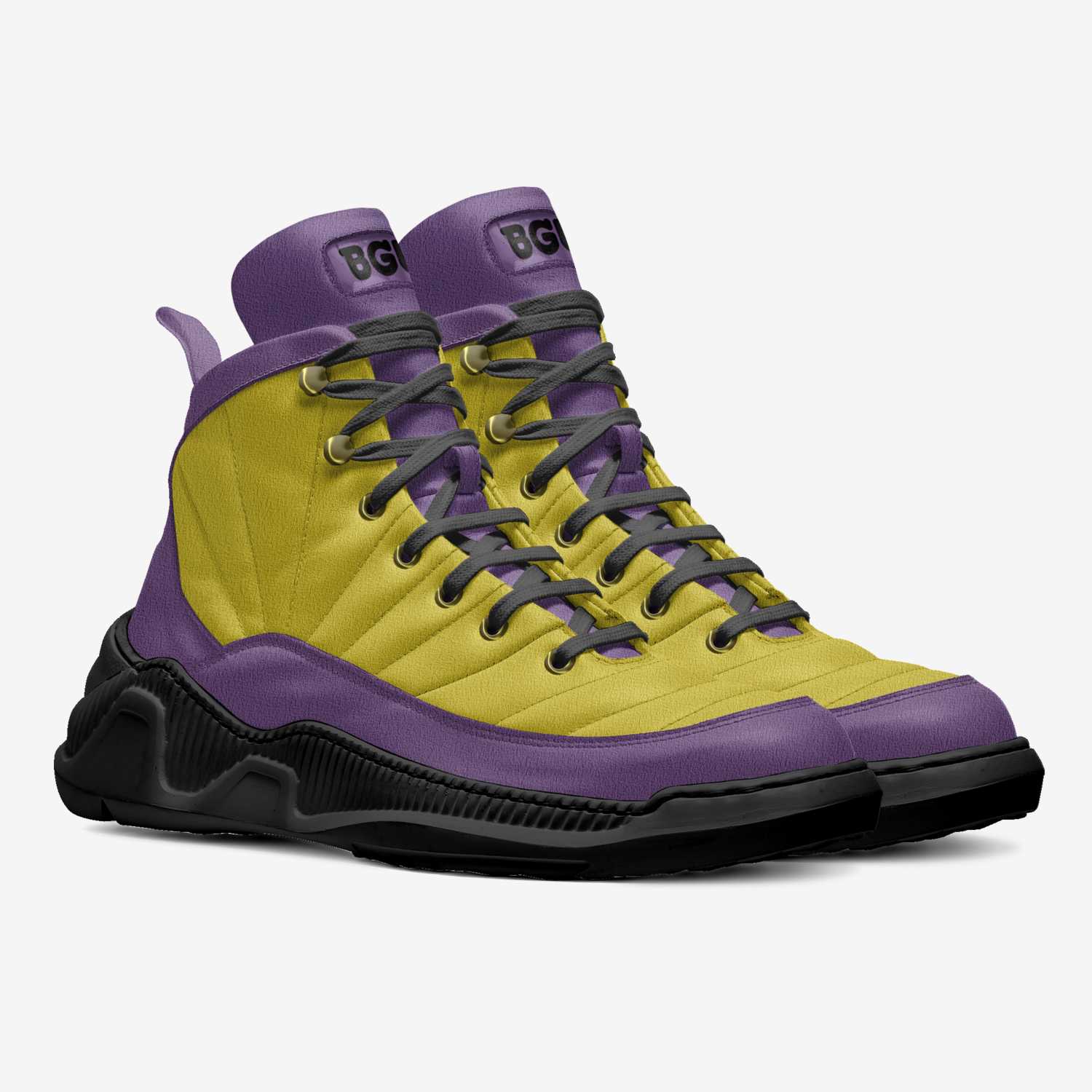 24K8 Out Suede custom made in Italy shoes by Being Great Every Day | Double view