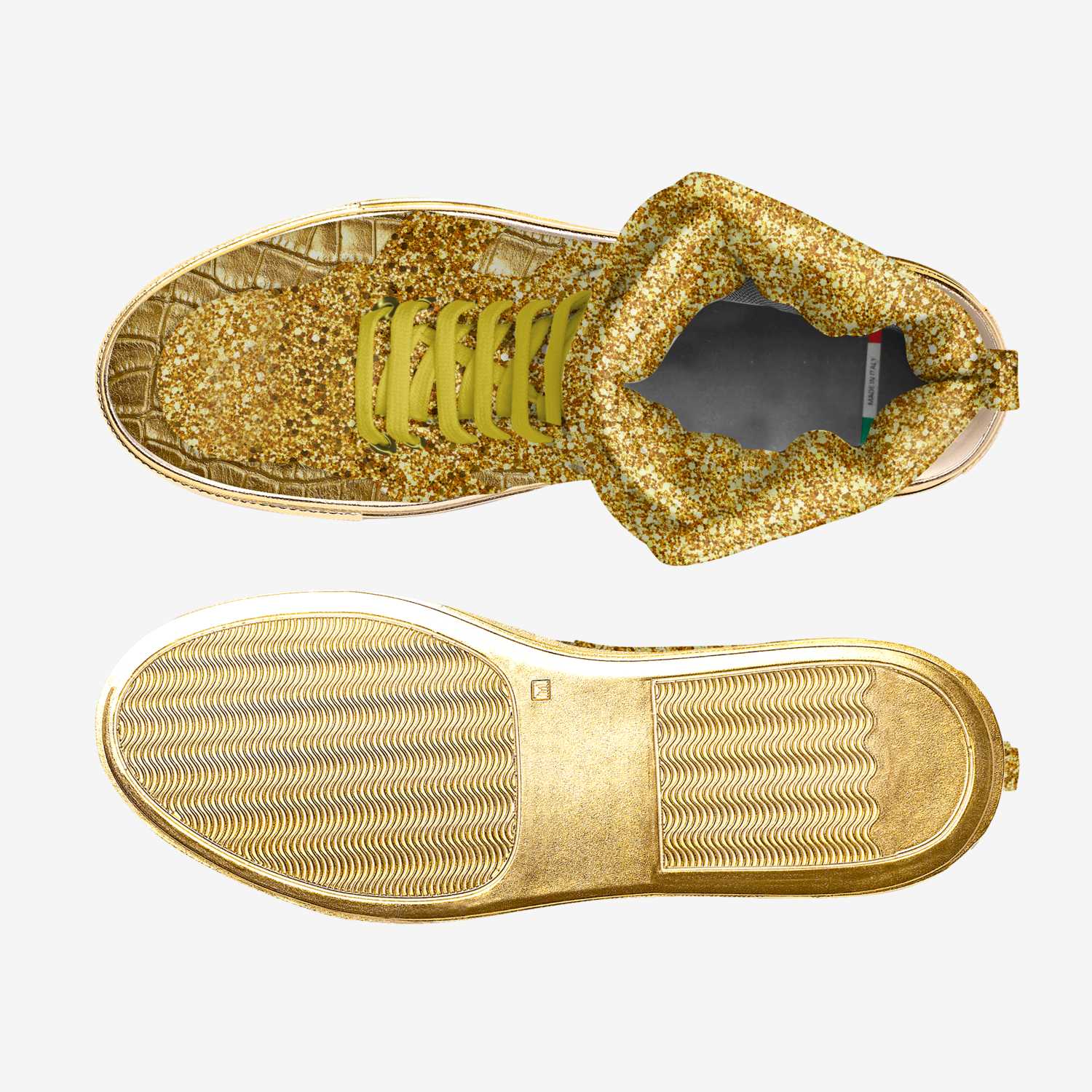 Jesus Christ King custom made in Italy shoes by Jason Maurice Riles | Top view