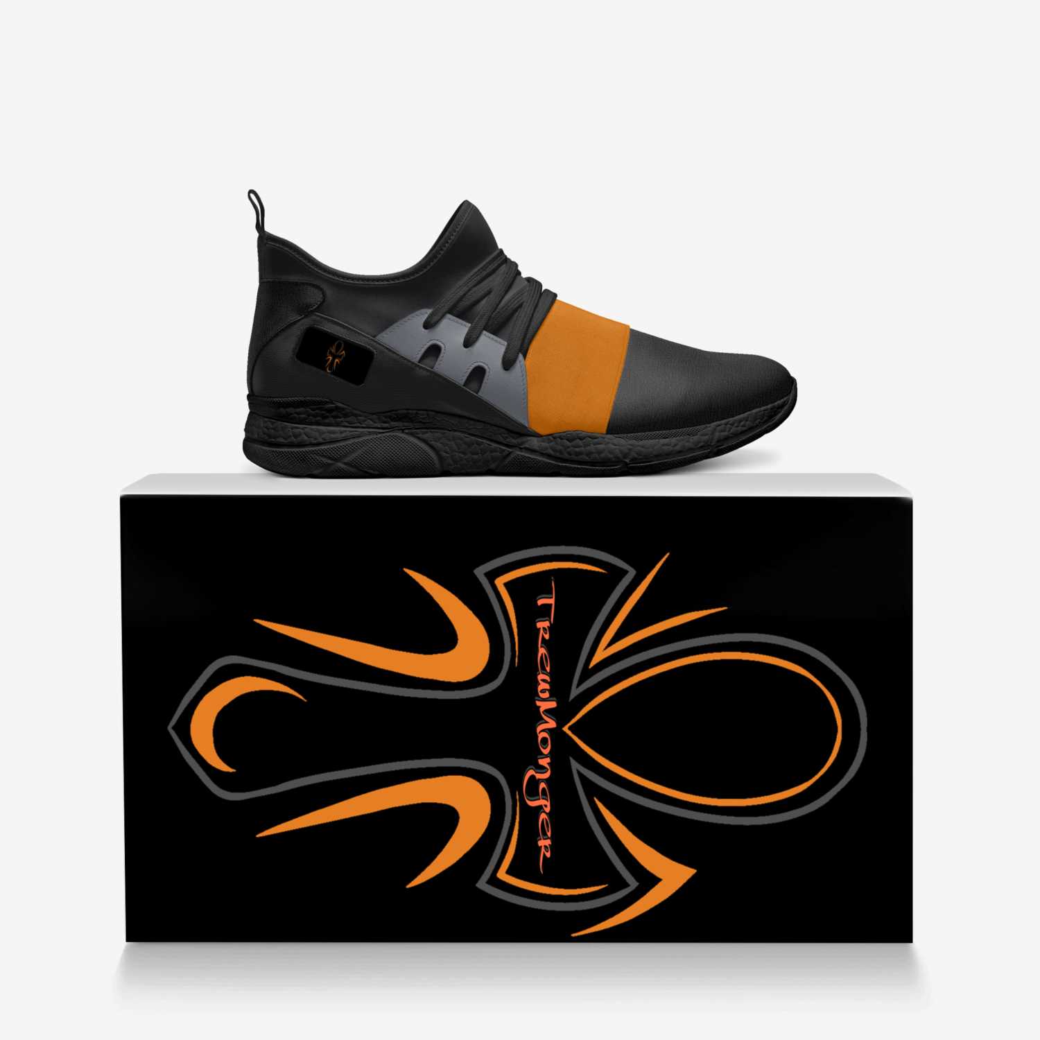 TygerStyle low 2 custom made in Italy shoes by TrewMonger Brand | Over box view