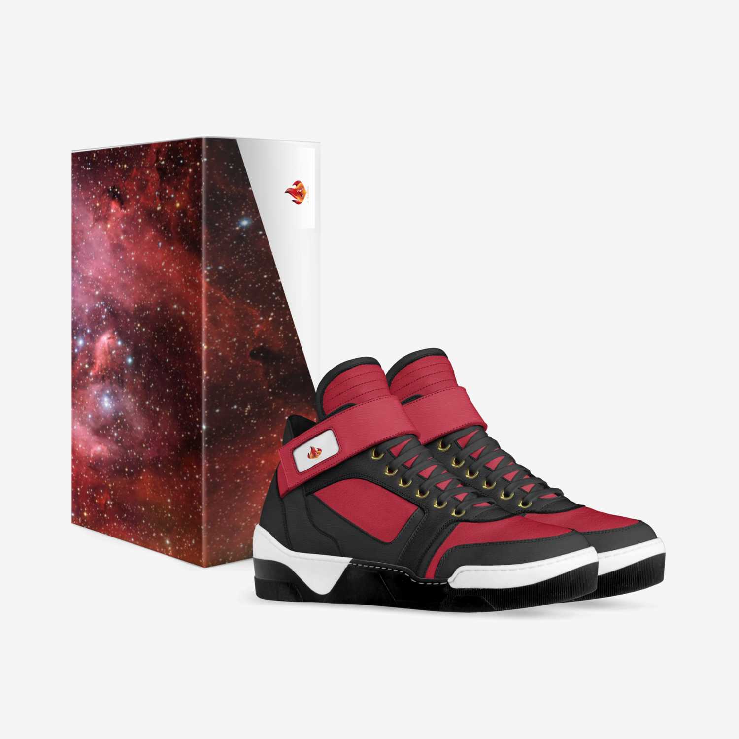 Red Drip custom made in Italy shoes by Joylinda Brown | Box view
