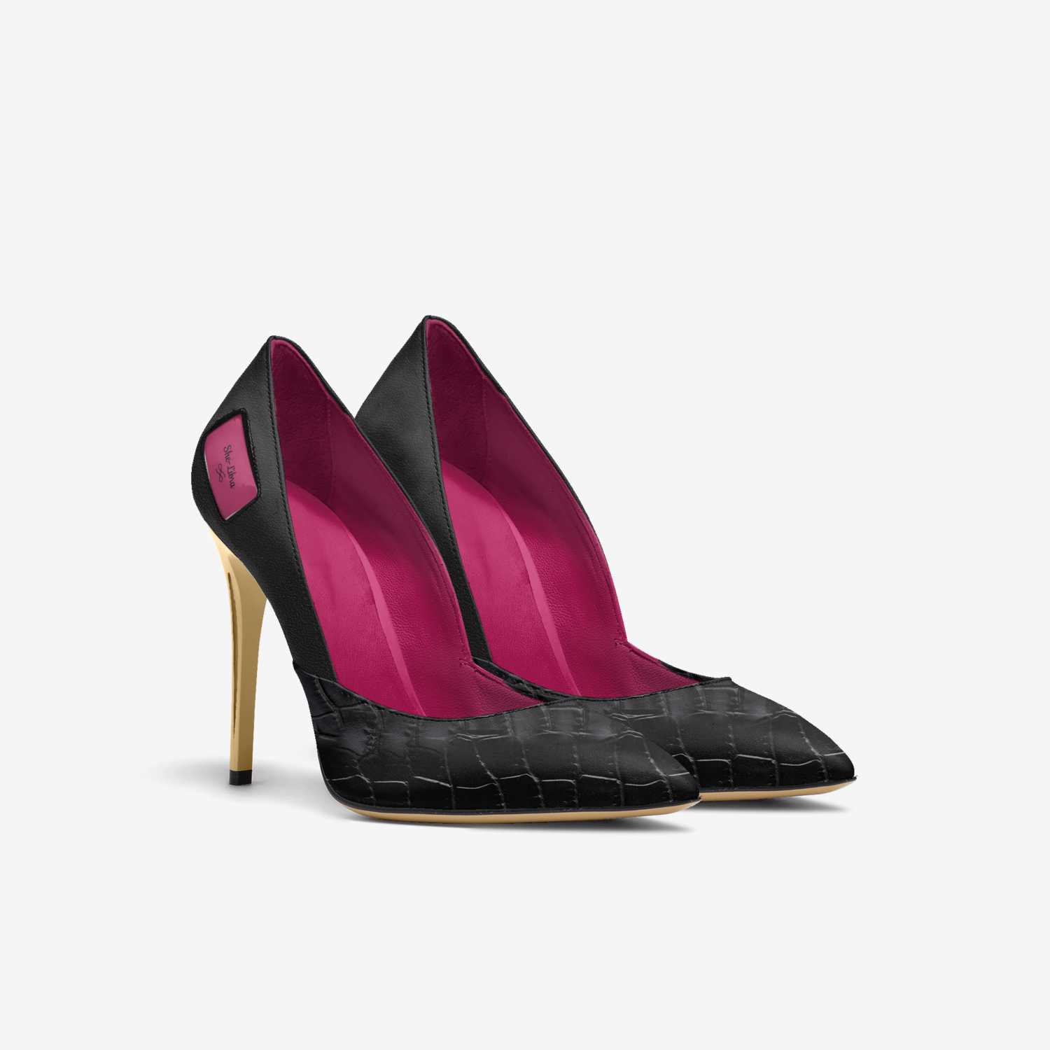 She-Libra custom made in Italy shoes by M. S. Bell-carson | Double view