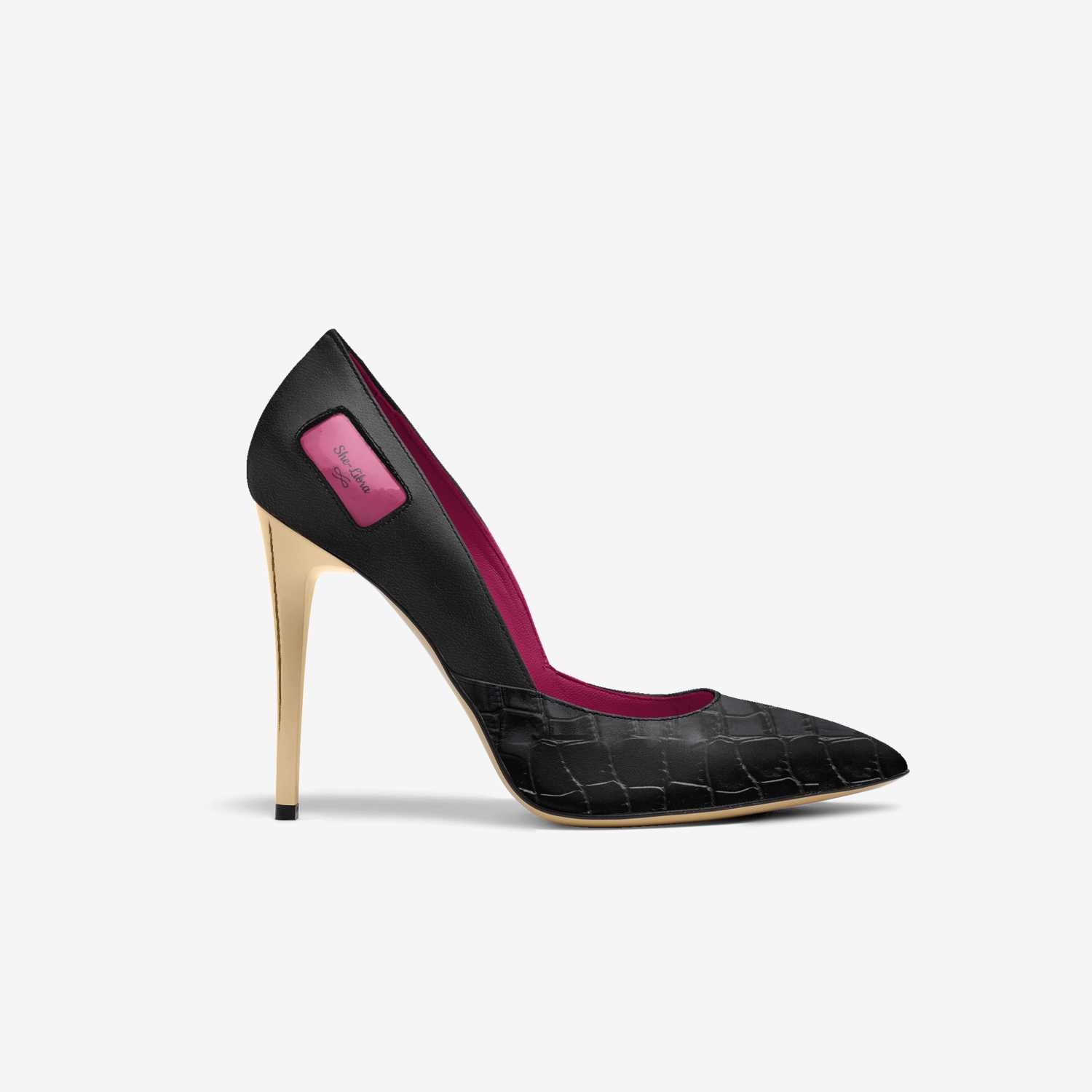 She-Libra custom made in Italy shoes by M. S. Bell-carson | Side view