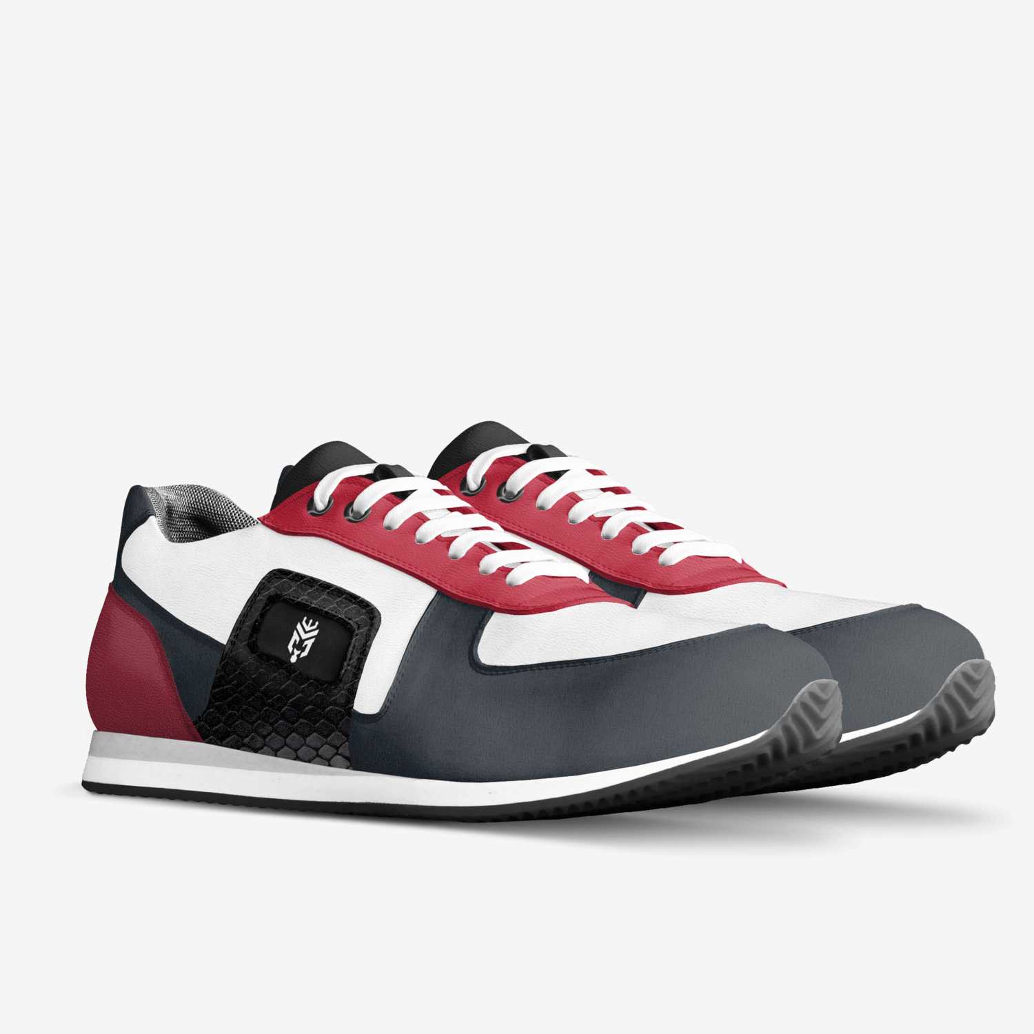 R.R.T. Sneakers custom made in Italy shoes by Marc-andré Loute | Double view
