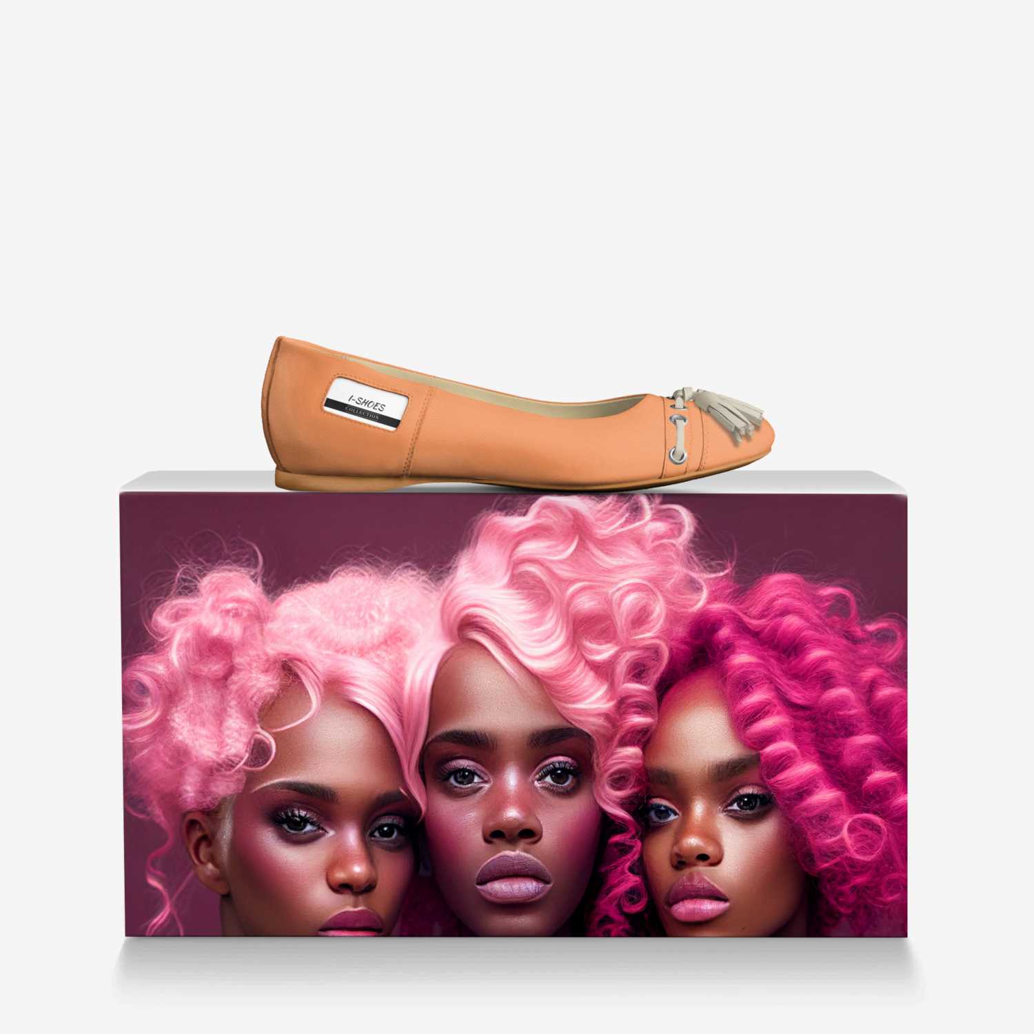 I-SHOES custom made in Italy shoes by Isaac A Mensah | Over box view