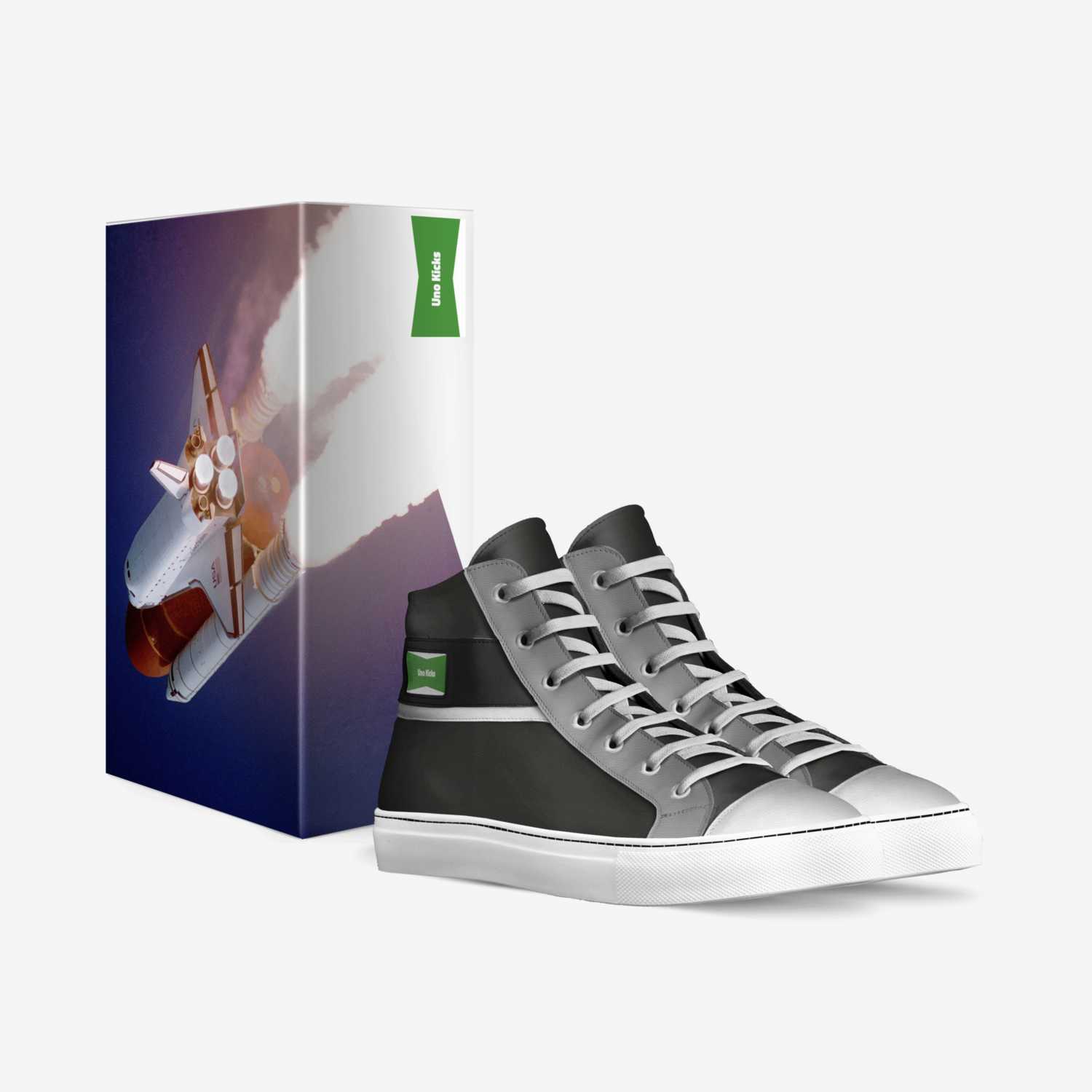 Uno Kicks  custom made in Italy shoes by Arjahn Garrett | Box view