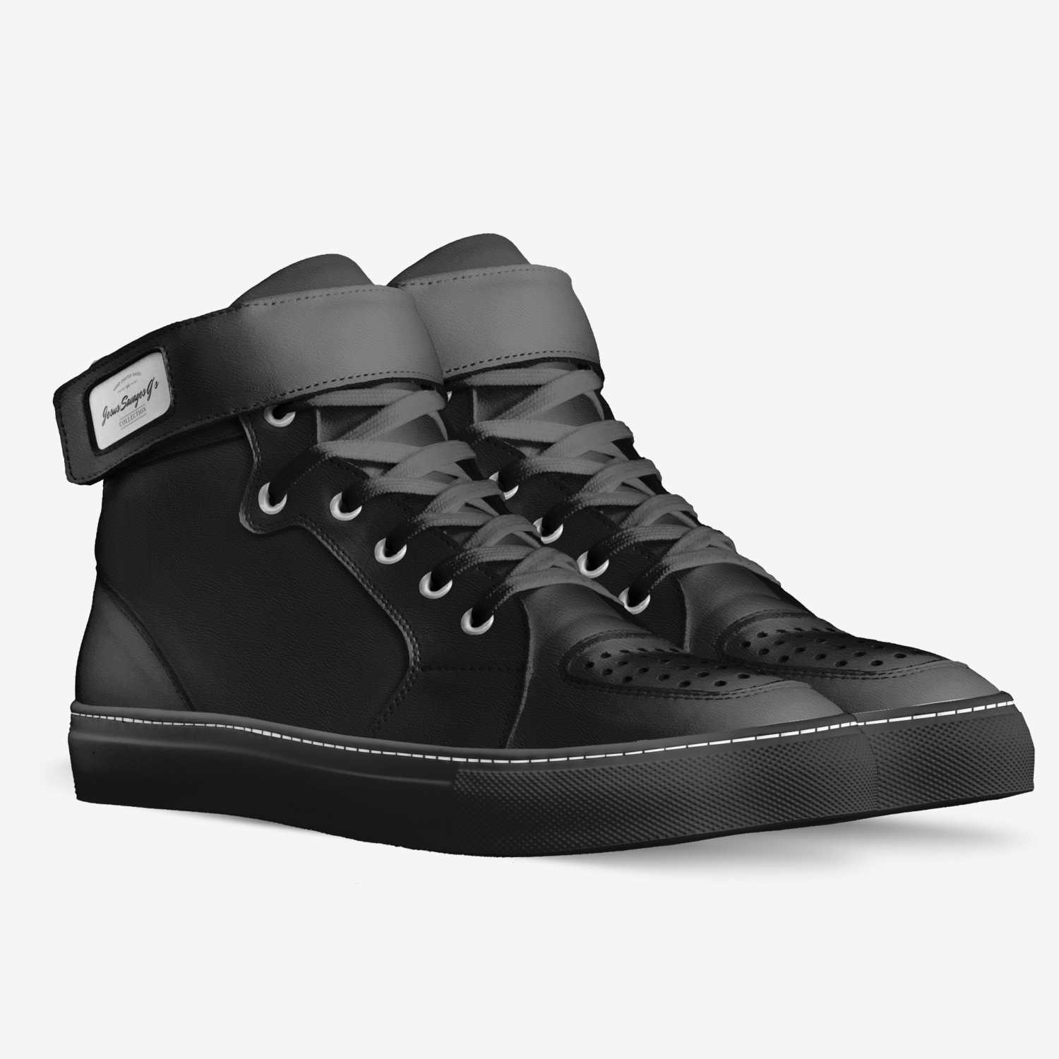 Jesus G's  custom made in Italy shoes by Meg Elle | Double view