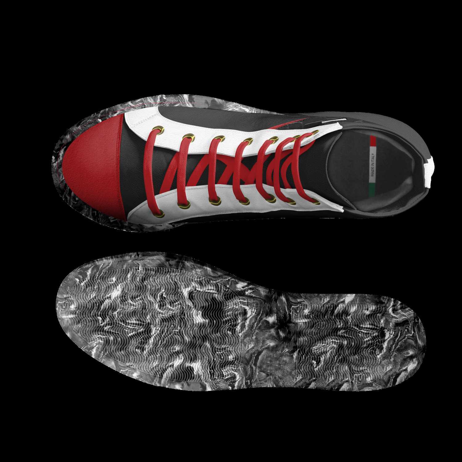Slick top bottom shoes
