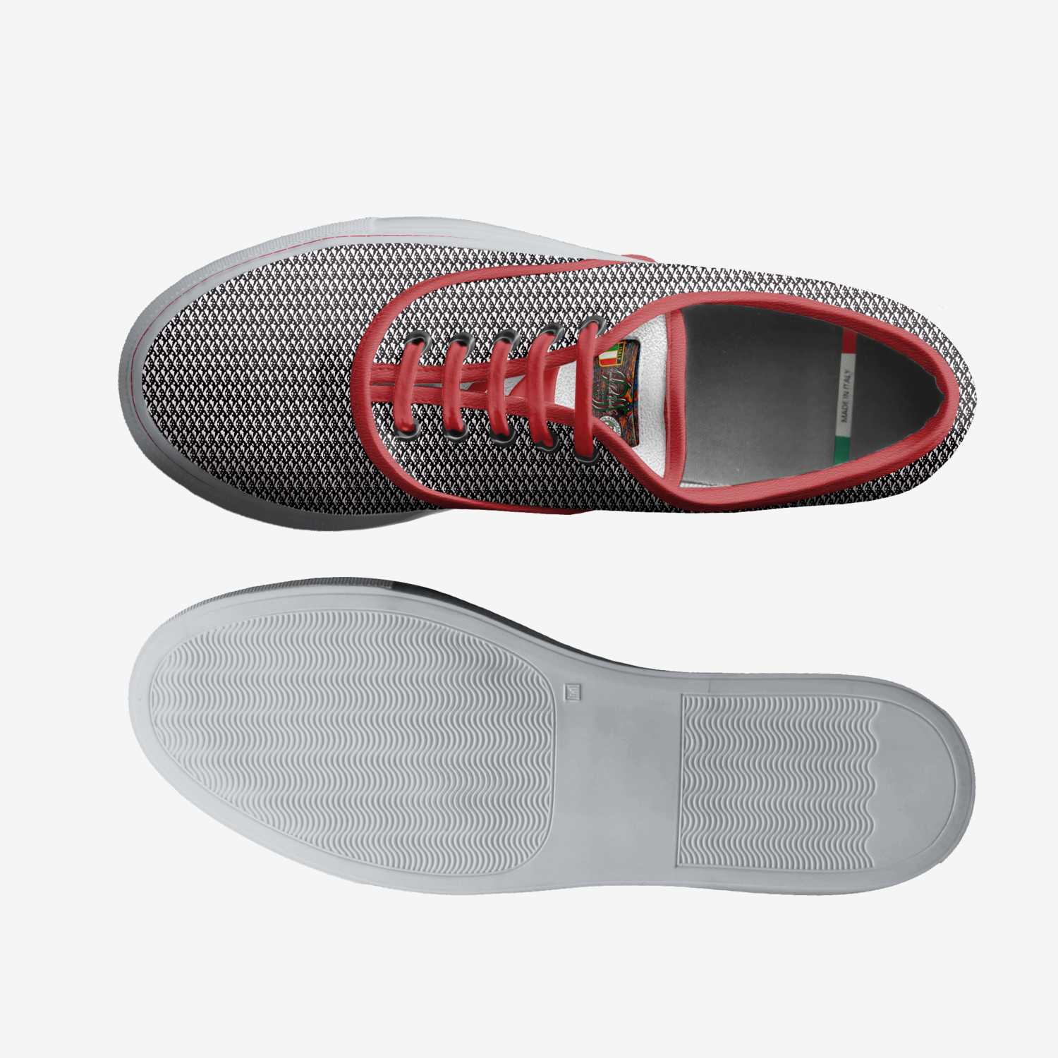 THE COVID19 V4 custom made in Italy shoes by Ronald Roberts | Top view