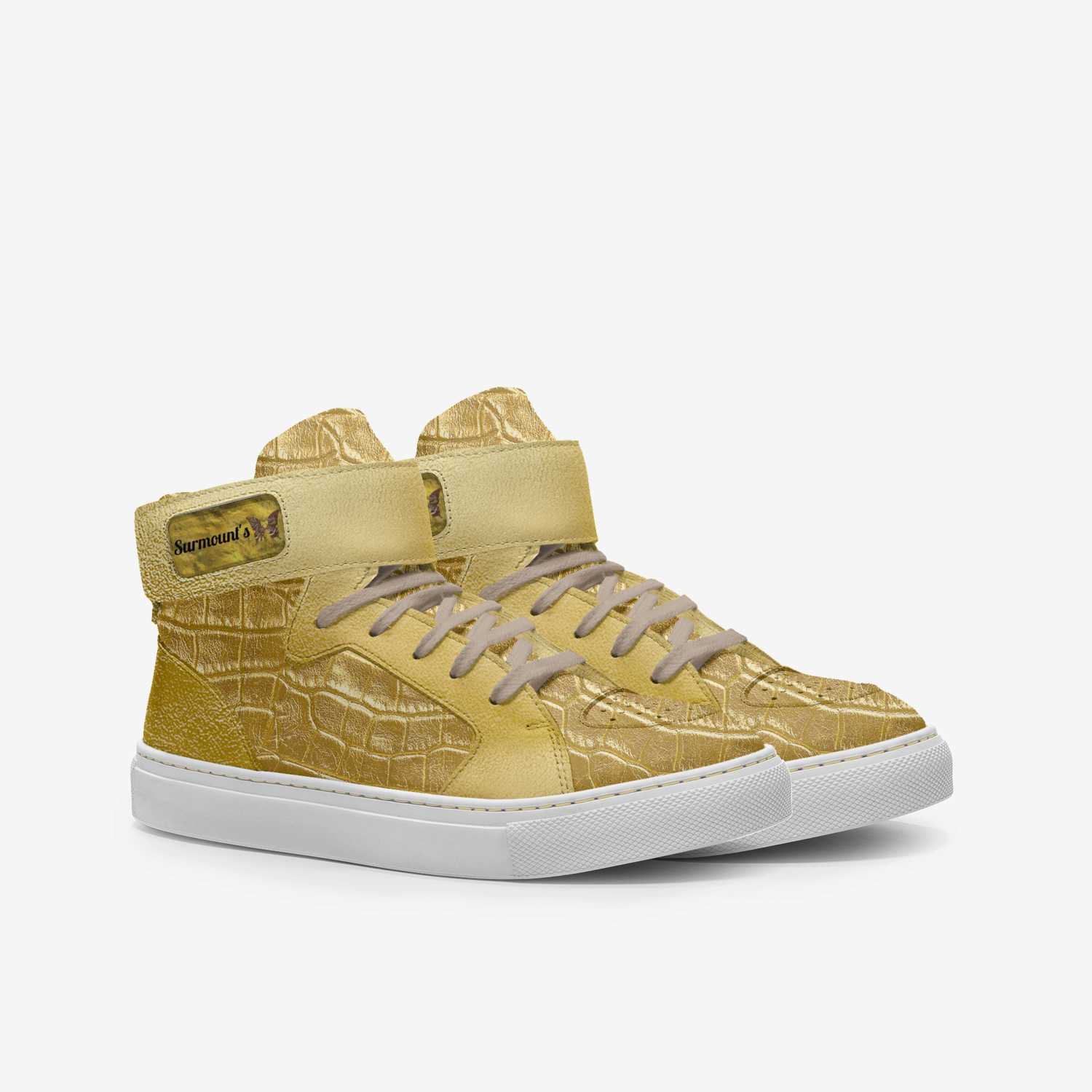 Golden King custom made in Italy shoes by Sue Page | Double view