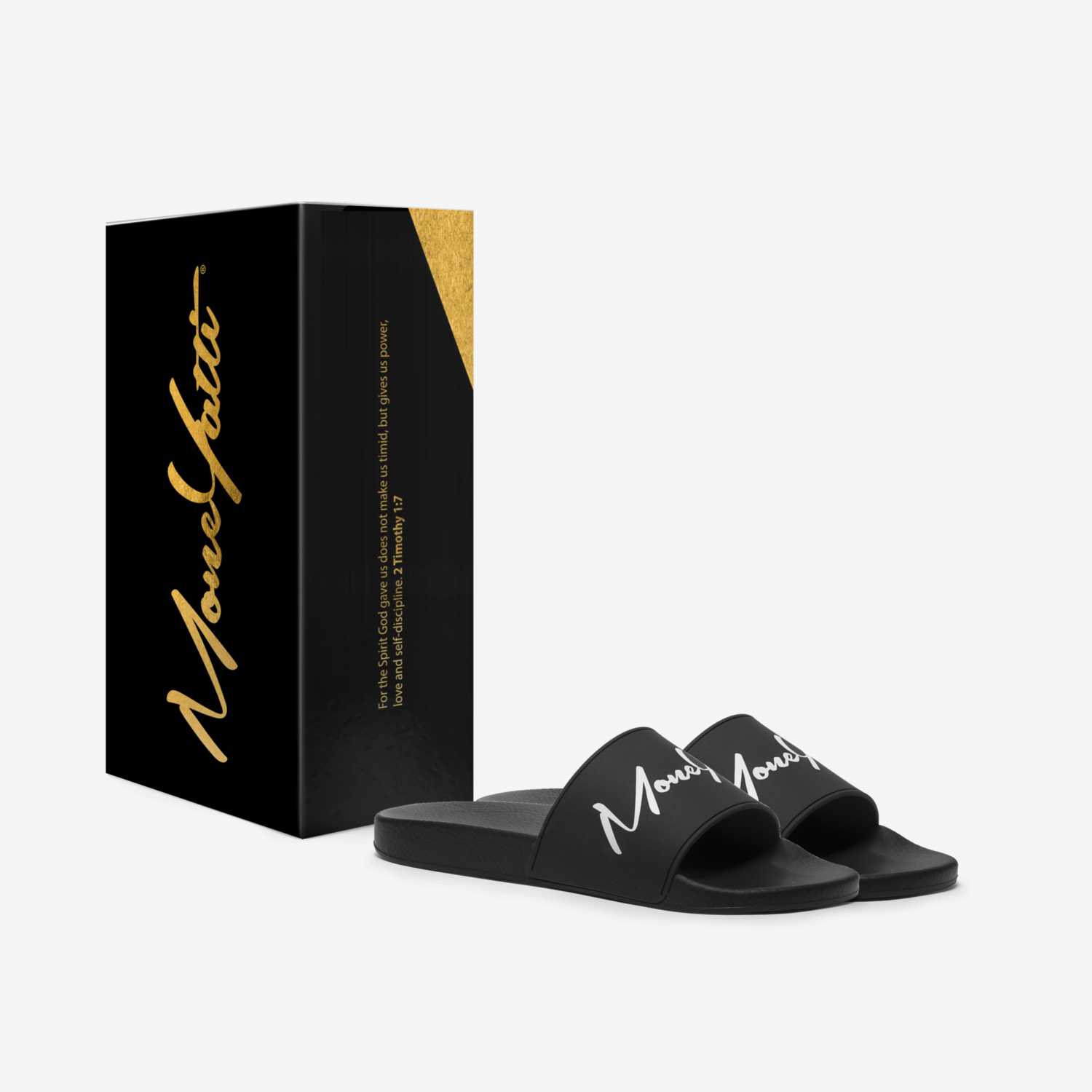 MONEYATTI SLIDES 001 custom made in Italy shoes by Moneyatti Brand | Box view