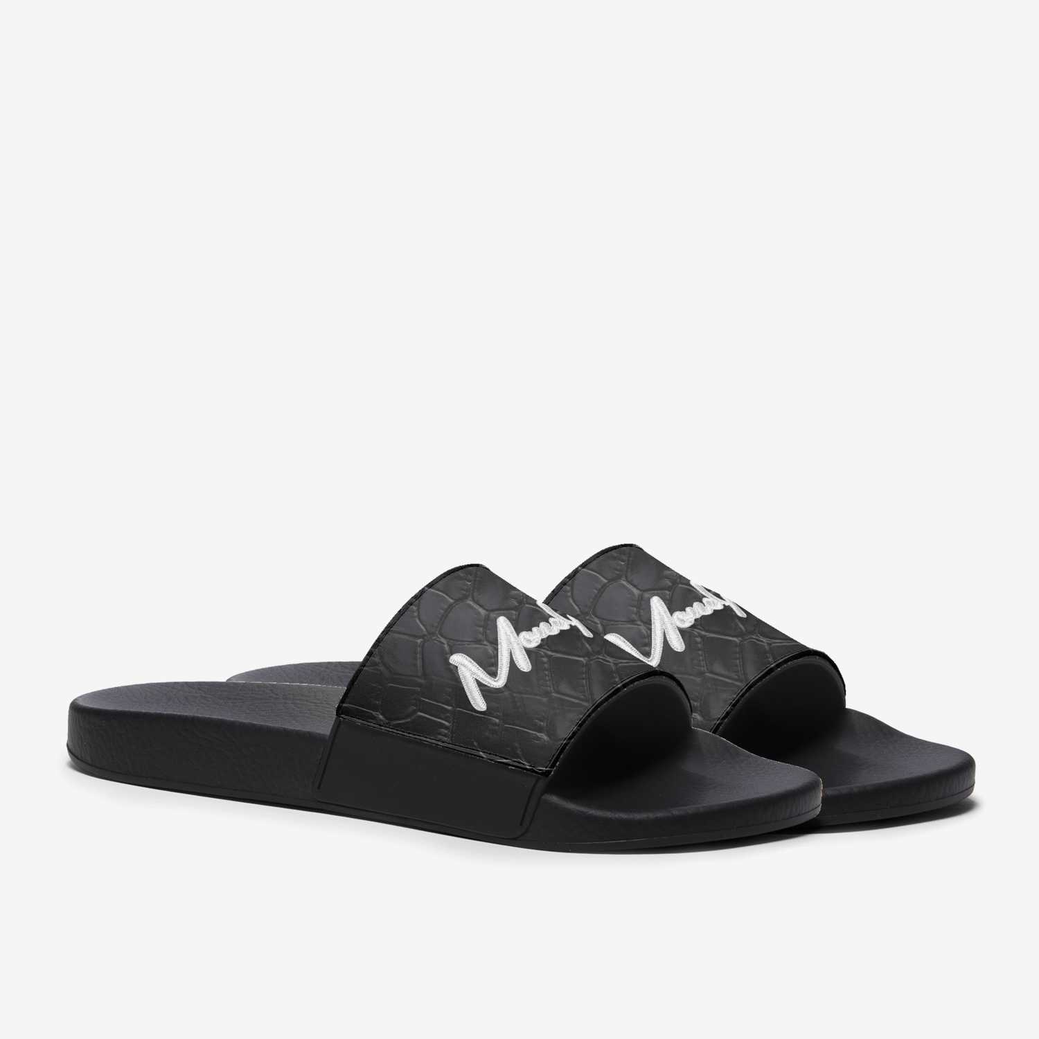 MONEYATTI SLIDES 011 custom made in Italy shoes by Moneyatti Brand | Double view