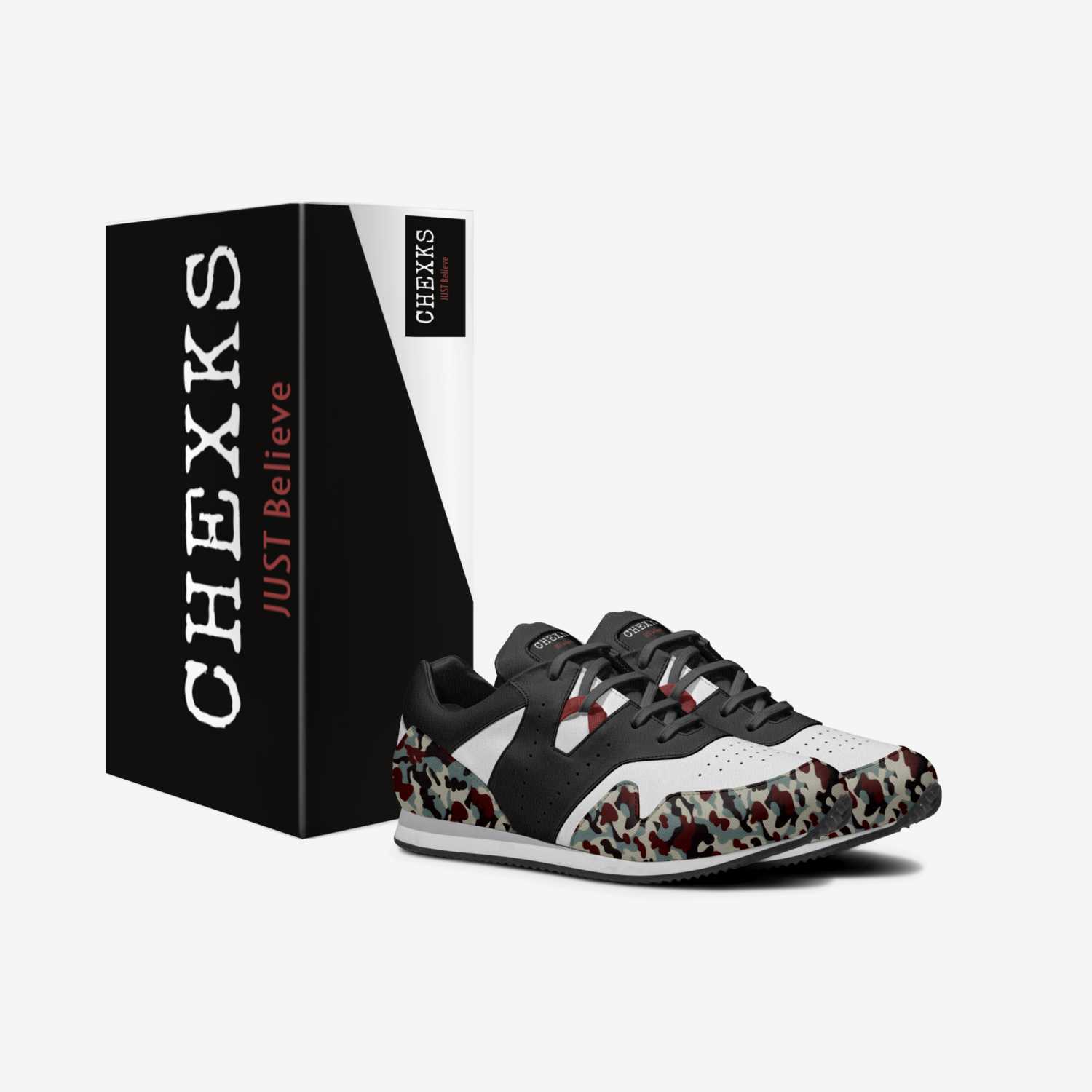 Chexks custom made in Italy shoes by Yarhonda Freeman | Box view