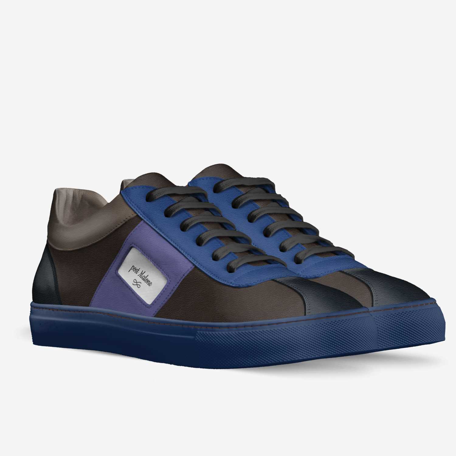 post Malone  custom made in Italy shoes by Anthony Woisin | Double view