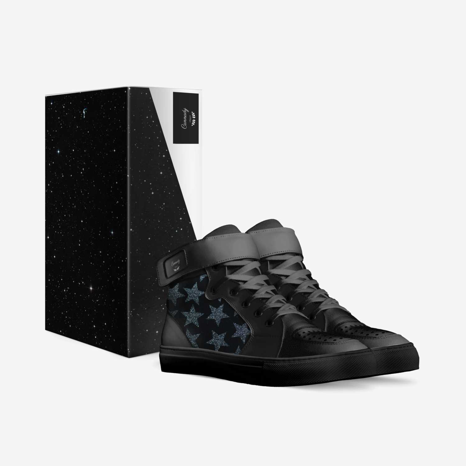 Dark Night custom made in Italy shoes by Avery Cannady | Box view