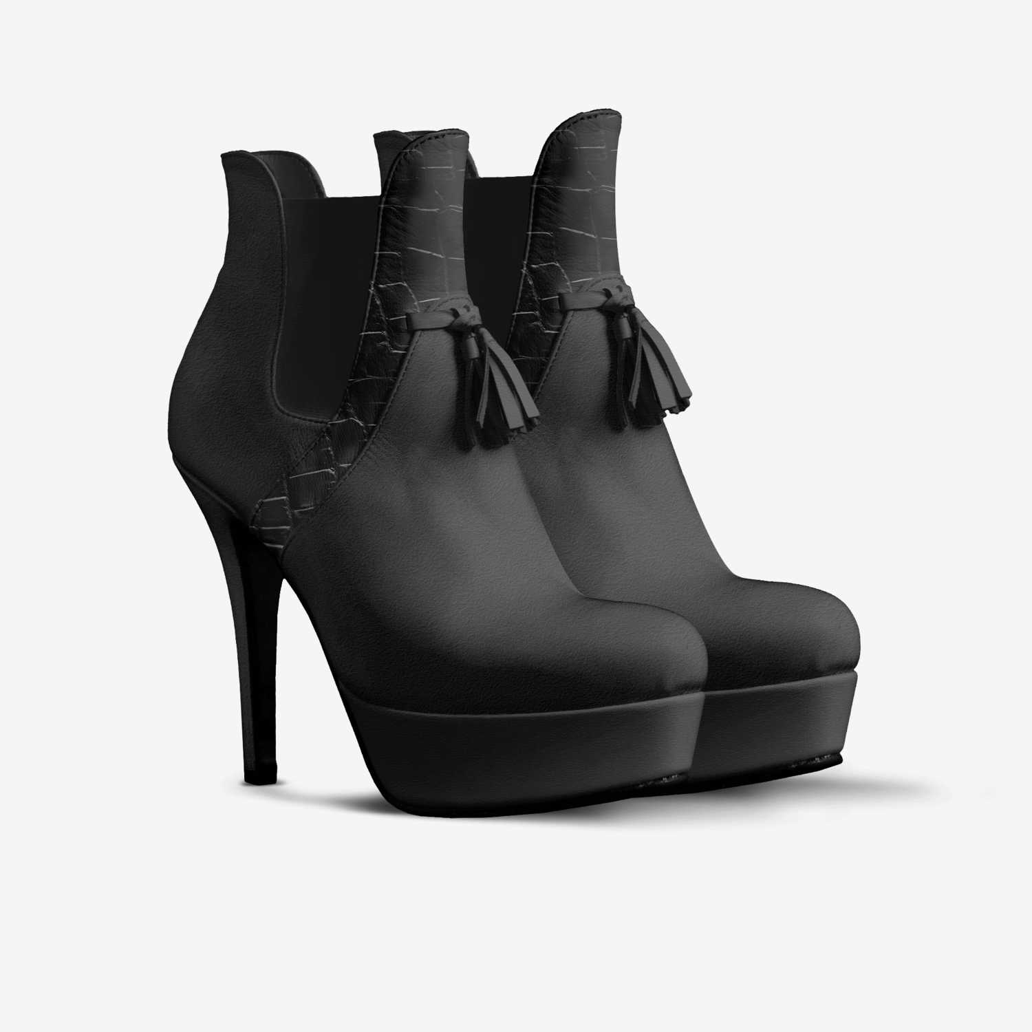 Rodeo custom made in Italy shoes by Tiffany Wingo | Double view