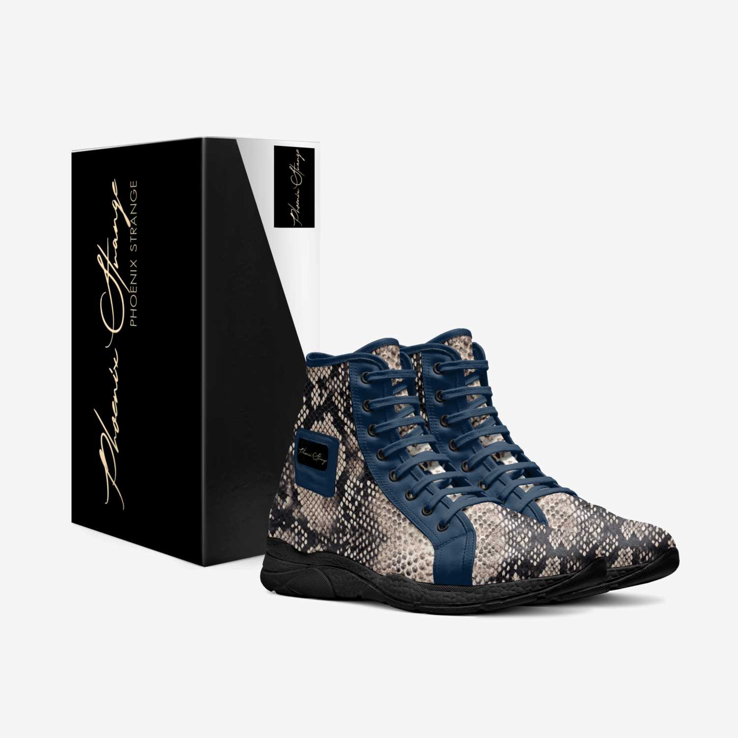Diane Strawnjay custom made in Italy shoes by Phoenix Strange | Box view
