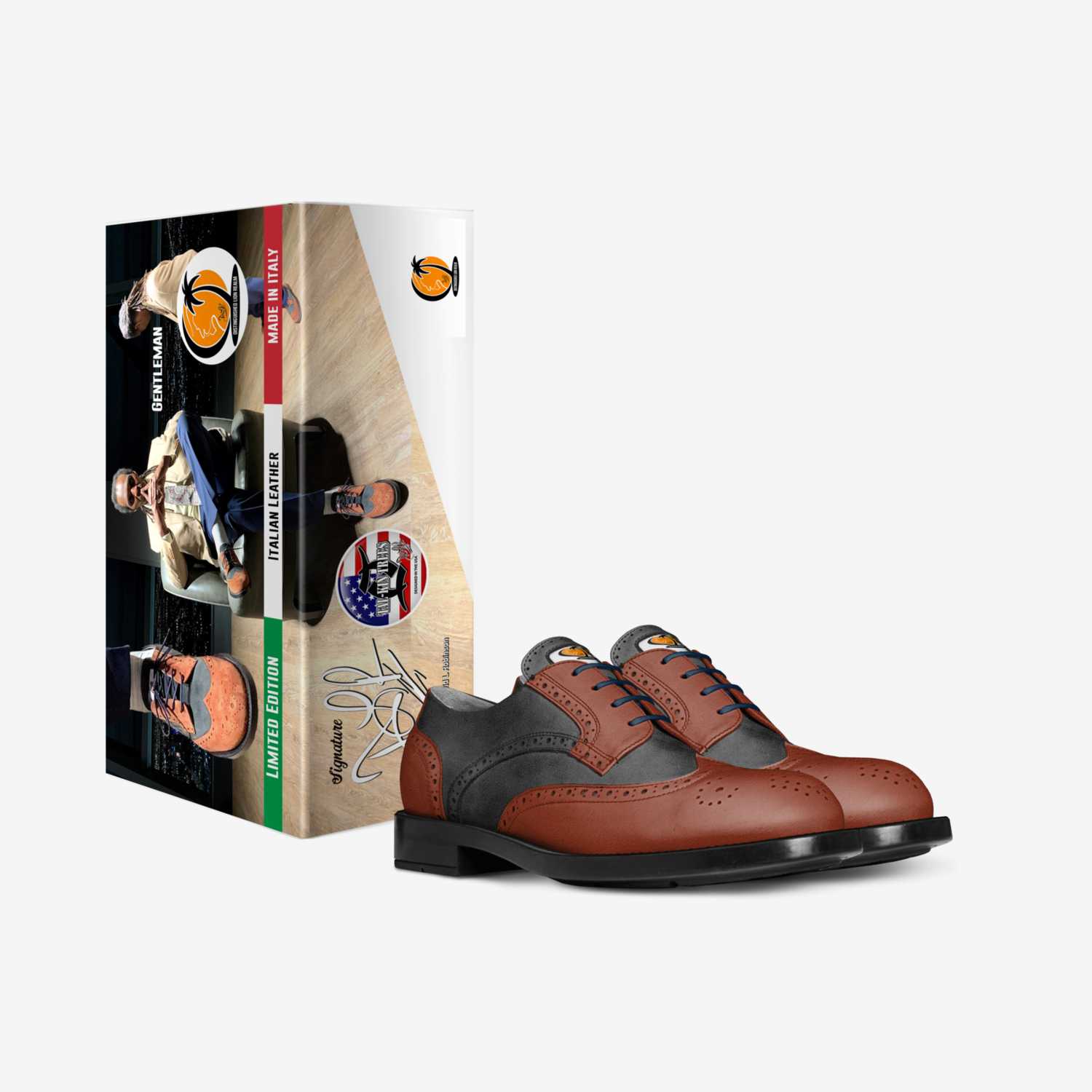 Gentleman custom made in Italy shoes by David Robinson | Box view
